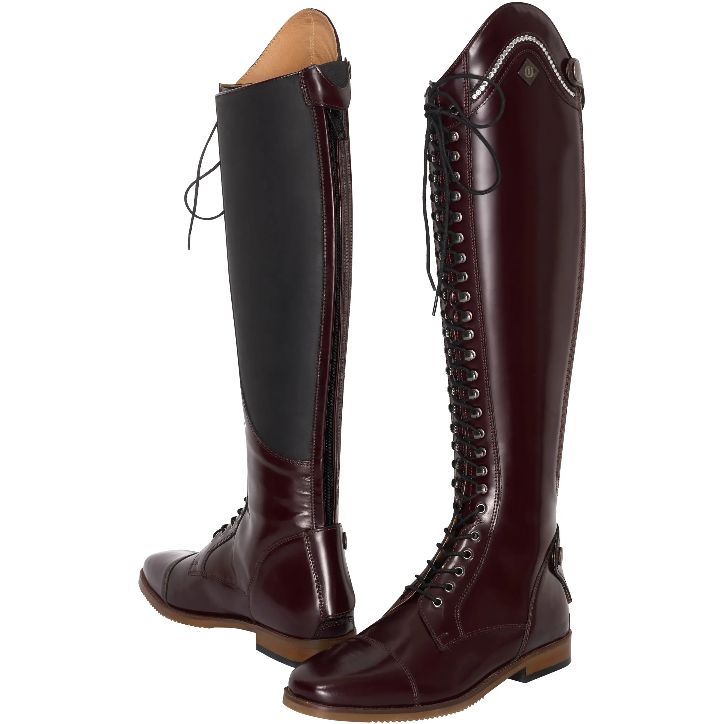 Damen Reitstiefel IRHOlania Dressage Echtleder bordeaux