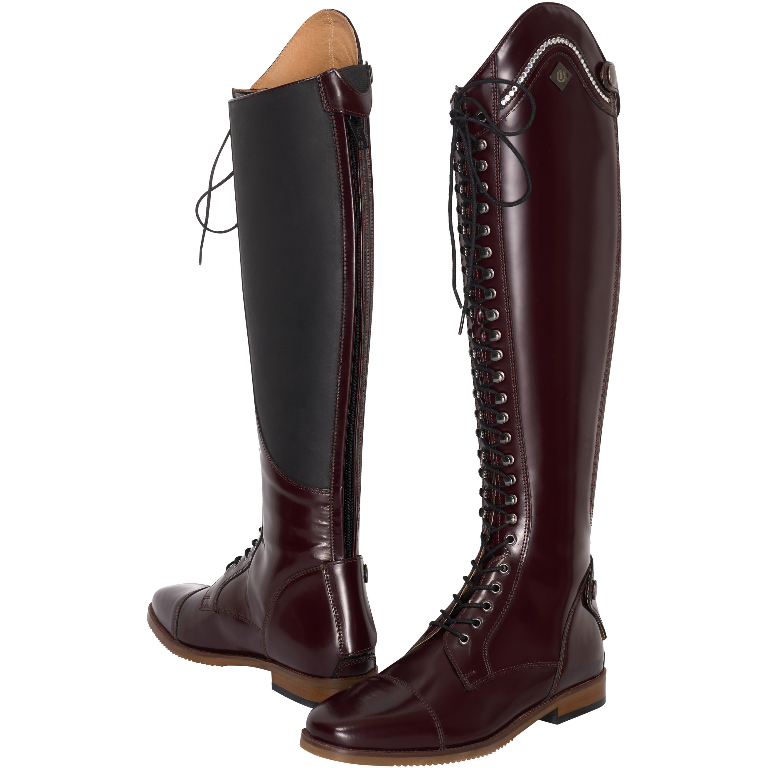 Damen Reitstiefel IRHOlania Dressage Echtleder bordeaux