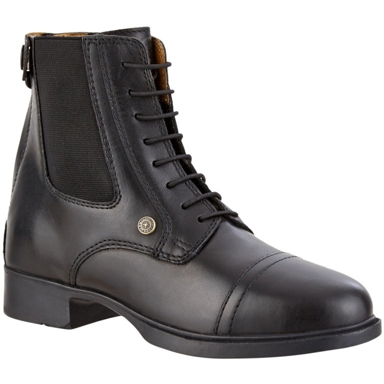 Kinder Reitstiefeletten BZ Lace Echtleder schwarz