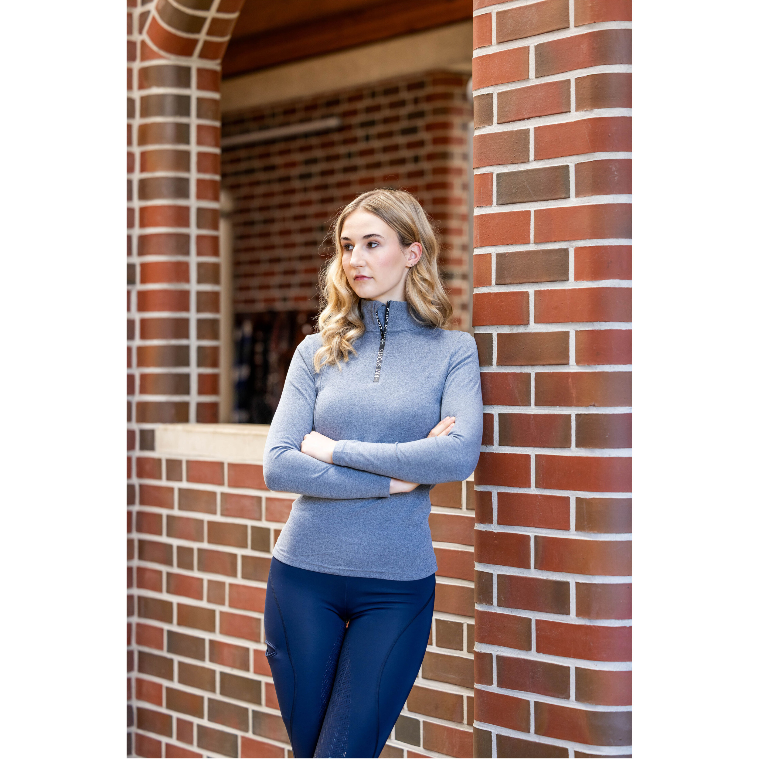 Damen Funktionsshirt SUPERSOFT II meliert dunkelblau