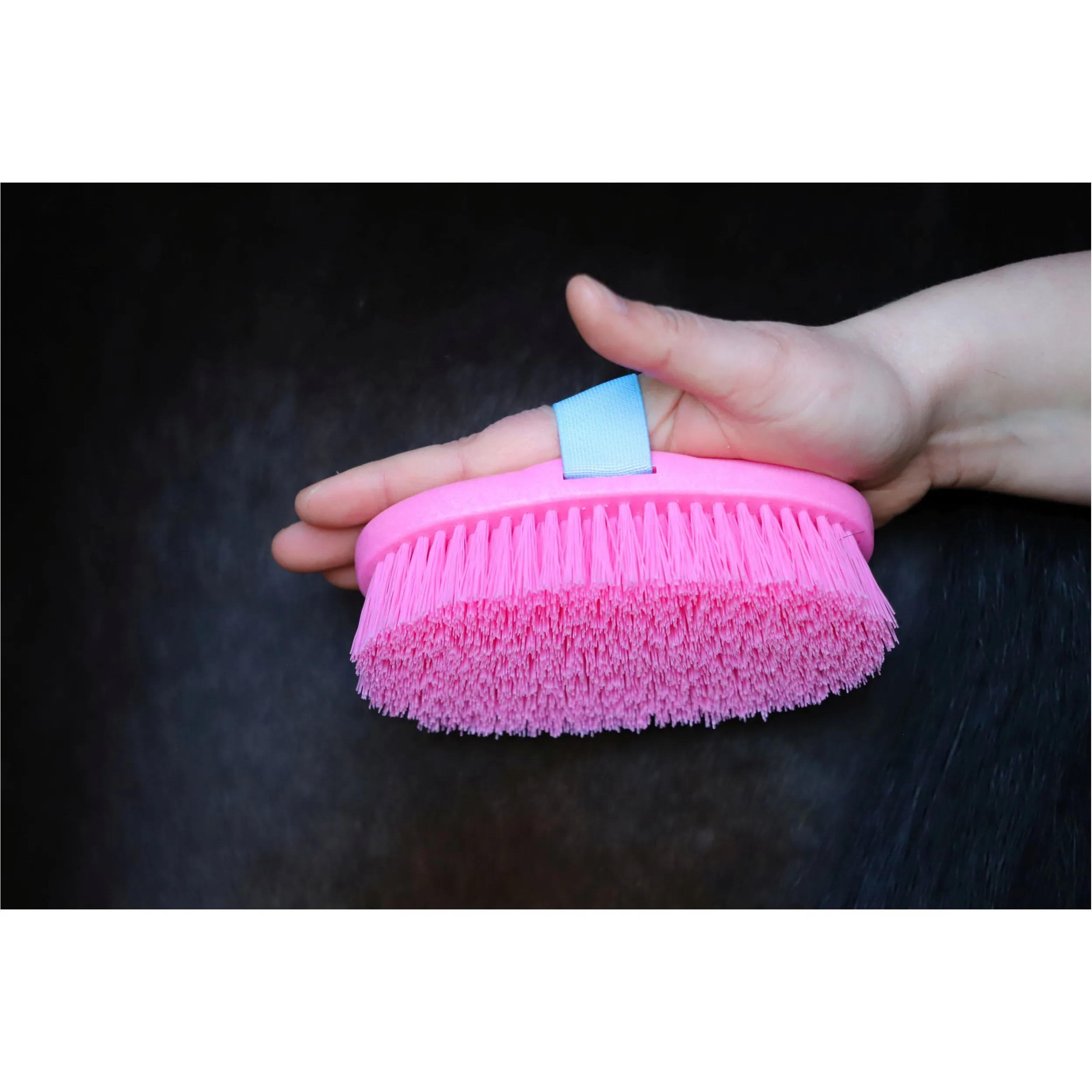 Kinder Kardätsche KINDERWURZEL mit Regenbogenhandschlaufe pink