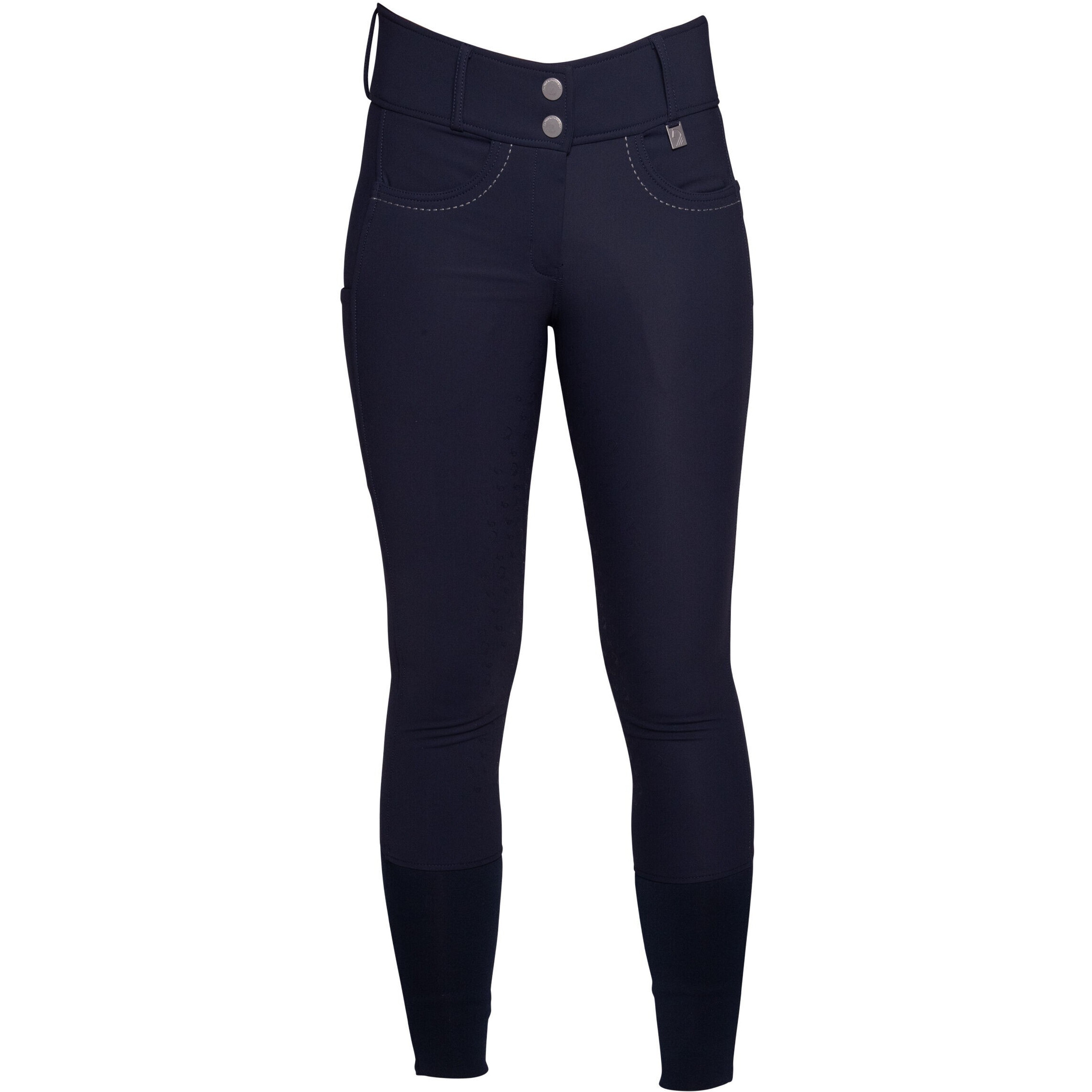 Damen Reithose Silikon Kniebesatz AREZZO dunkelblau