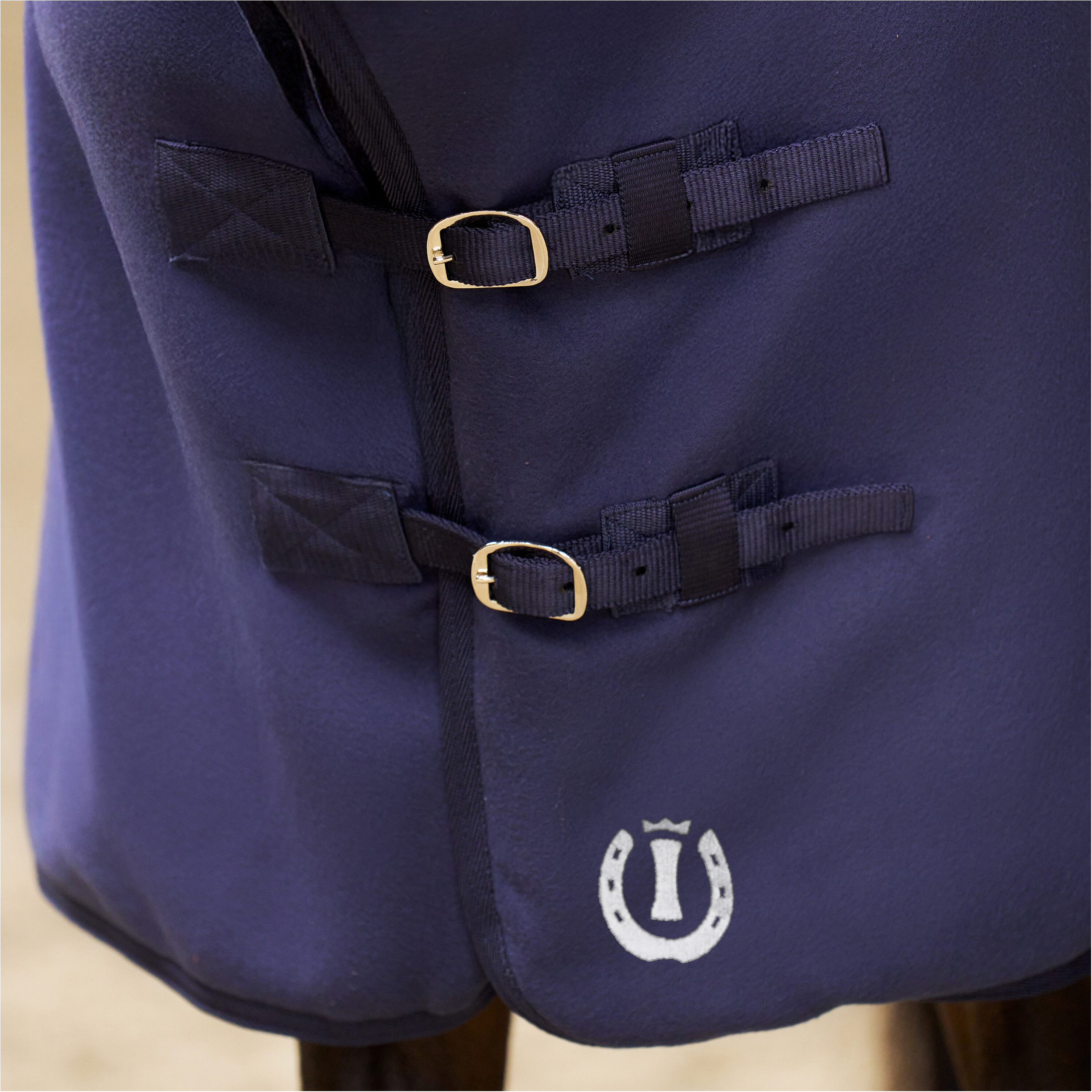 Fleecedecke mit Halsteil IRHFundamental navy