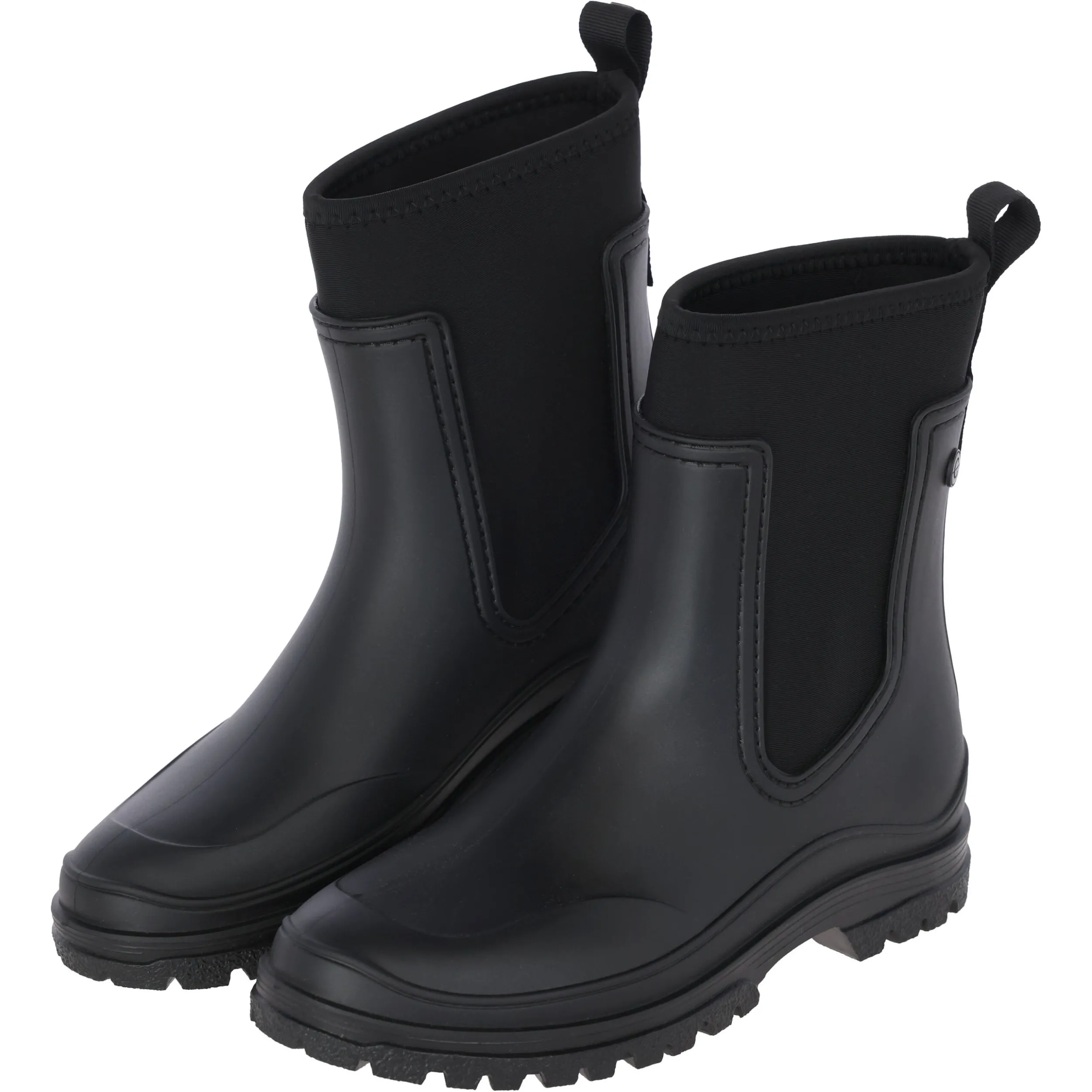 Damen Gummistiefeletten H/W 2025 schwarz