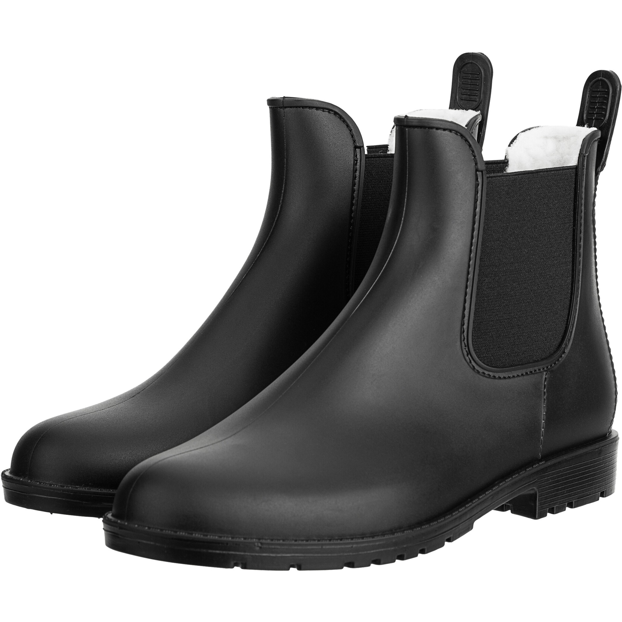 Winter Jodhpur Gummistiefeletten mit Teddyfutter BASICLINE schwarz