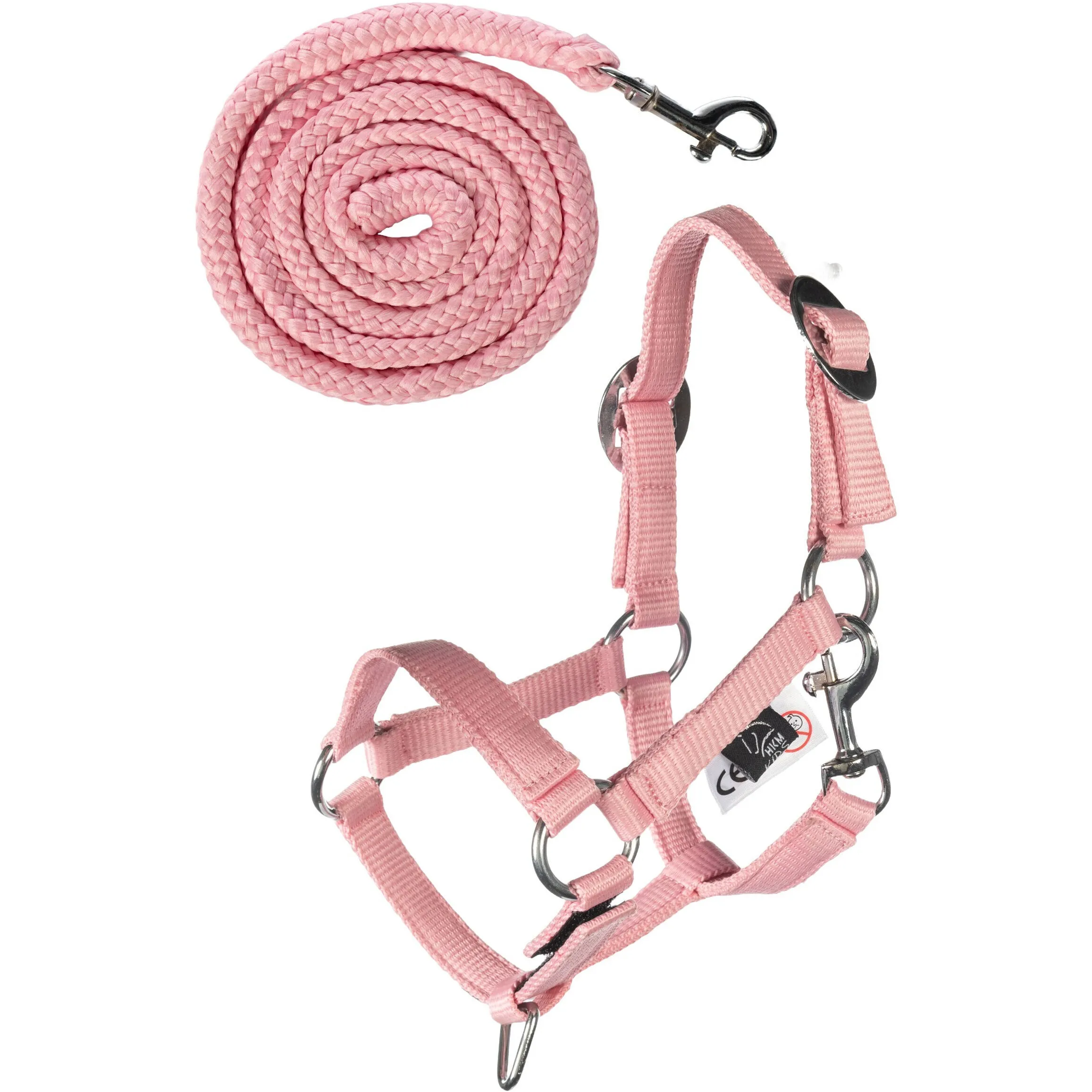 Halfter und Strick HOBBY HORSING BASIC rosa