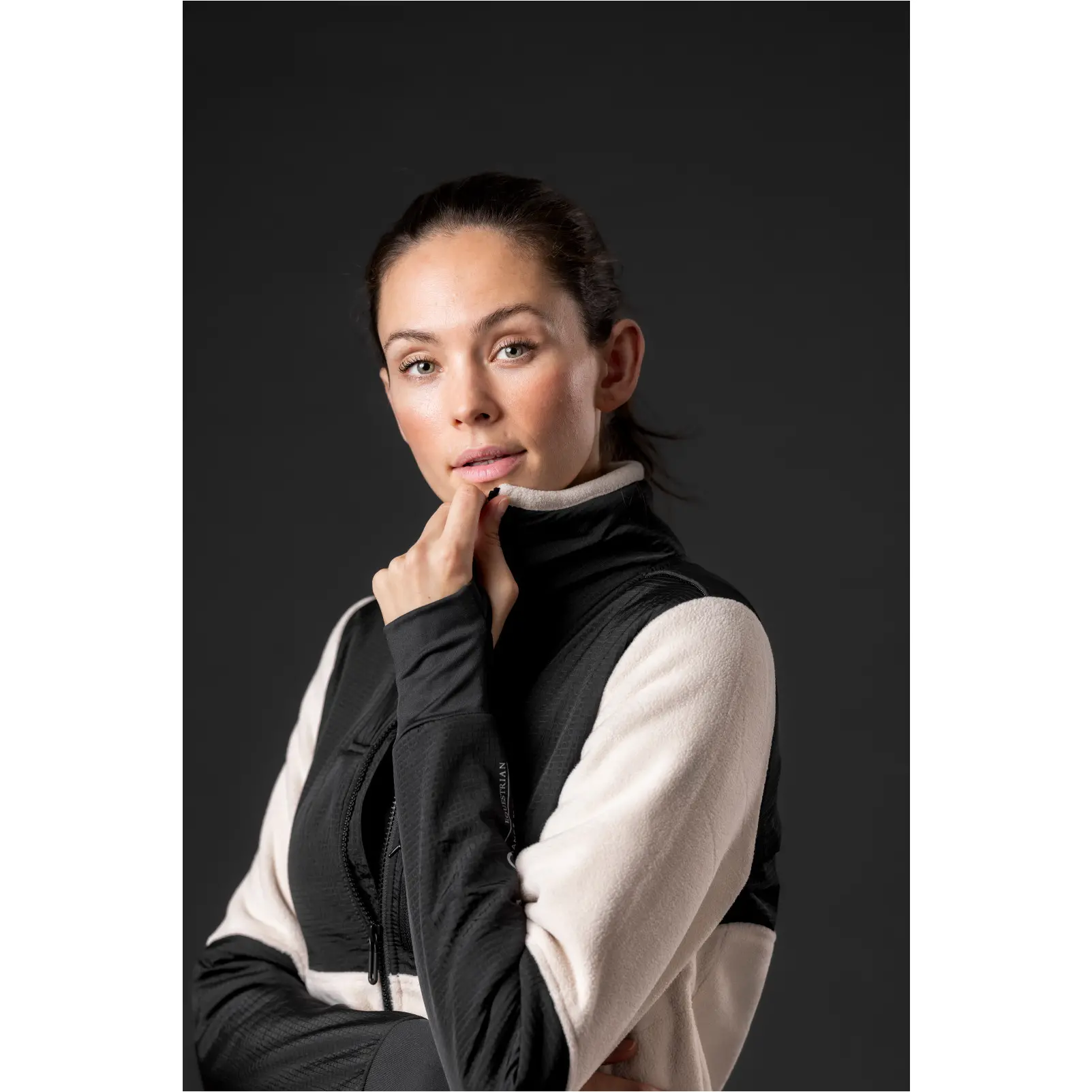 Damen Fleecereitjacke NORMA ZIP sandshell