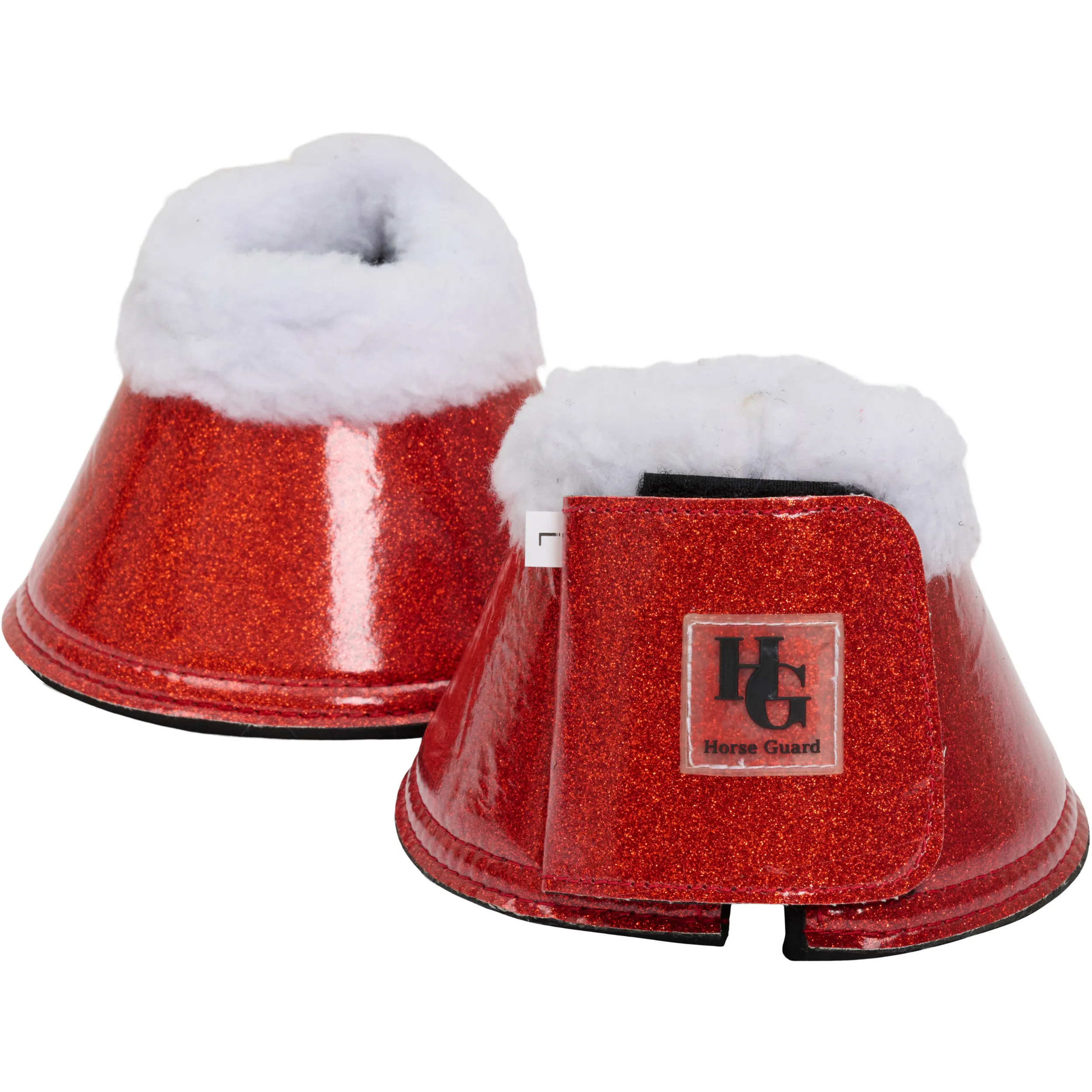 Hufglocken Glitter LULU rot