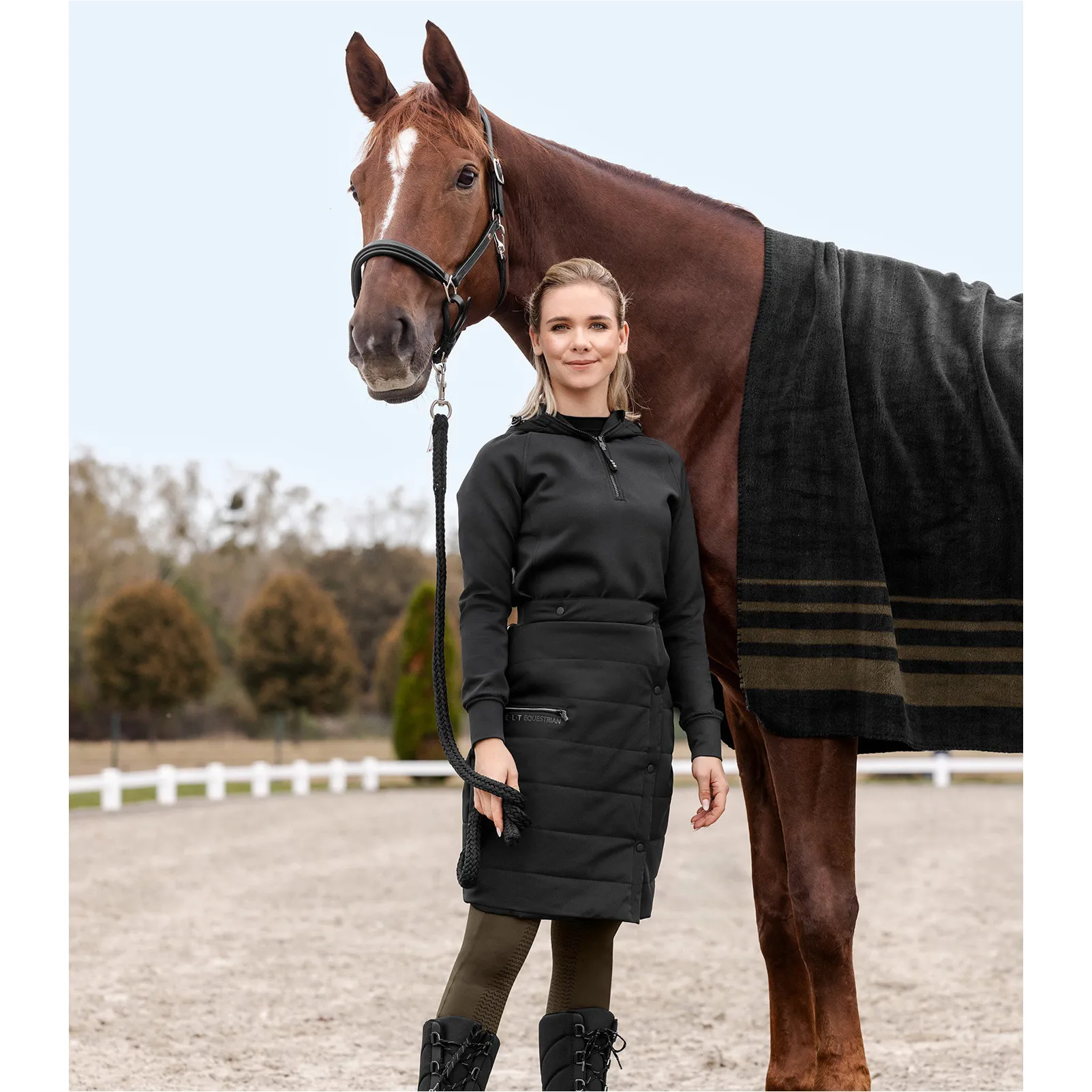 Damen Thermo Reitrock RACHEL schwarz