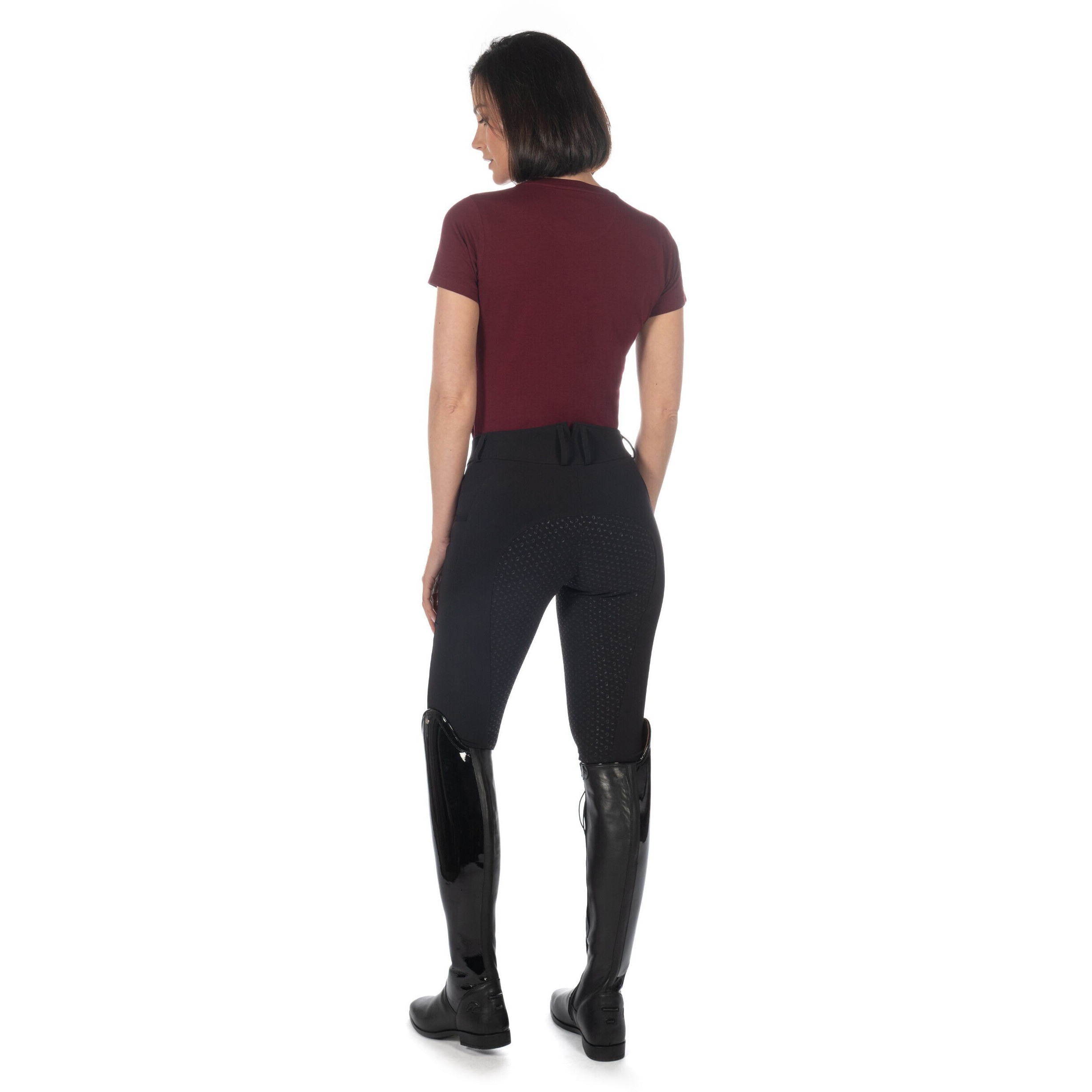 Damen T-Shirt LIVIGNO HORSE HEAD bordeaux