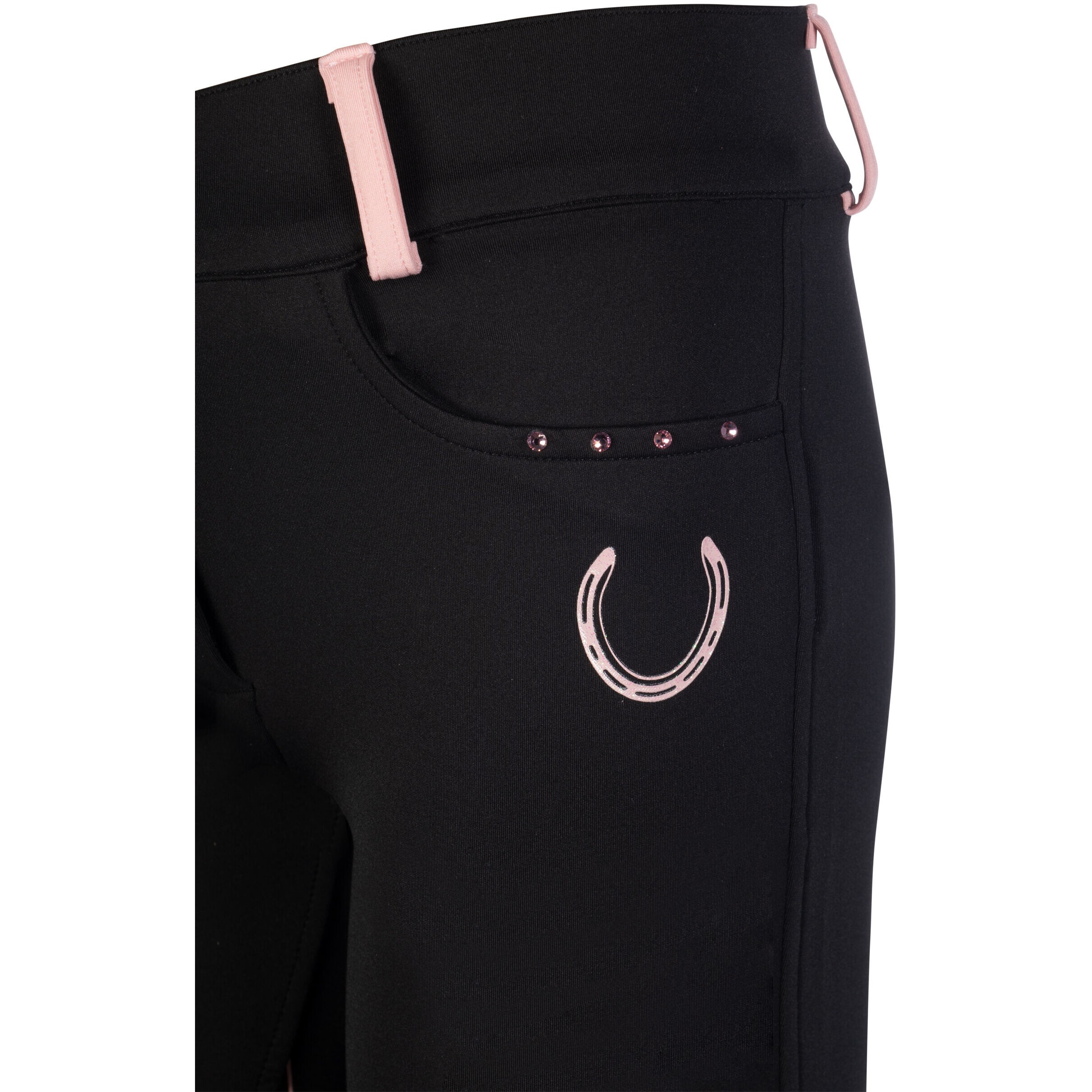 Kinder Silikon Vollbesatz Reithose POLLY schwarz