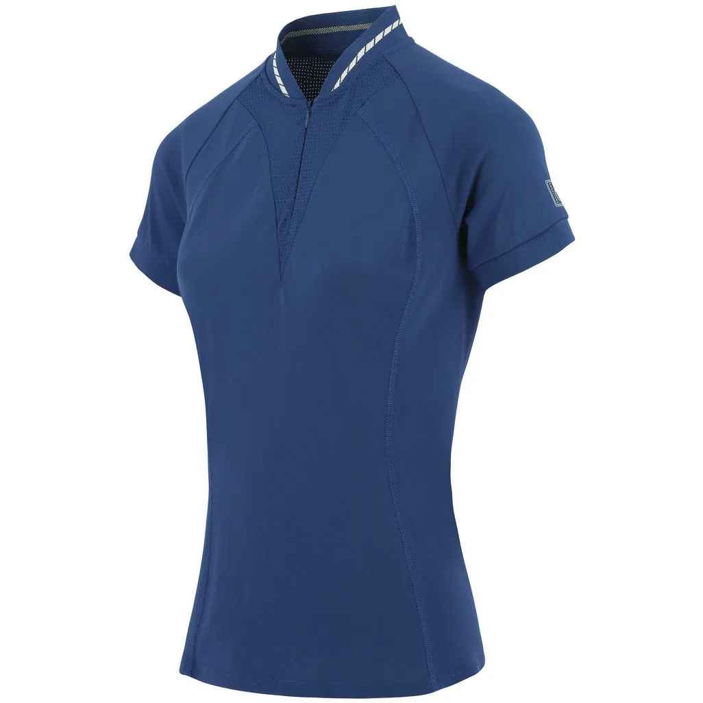 Damen Funktionsshirt ELODIE mit Mesheinsätzen monacoblau