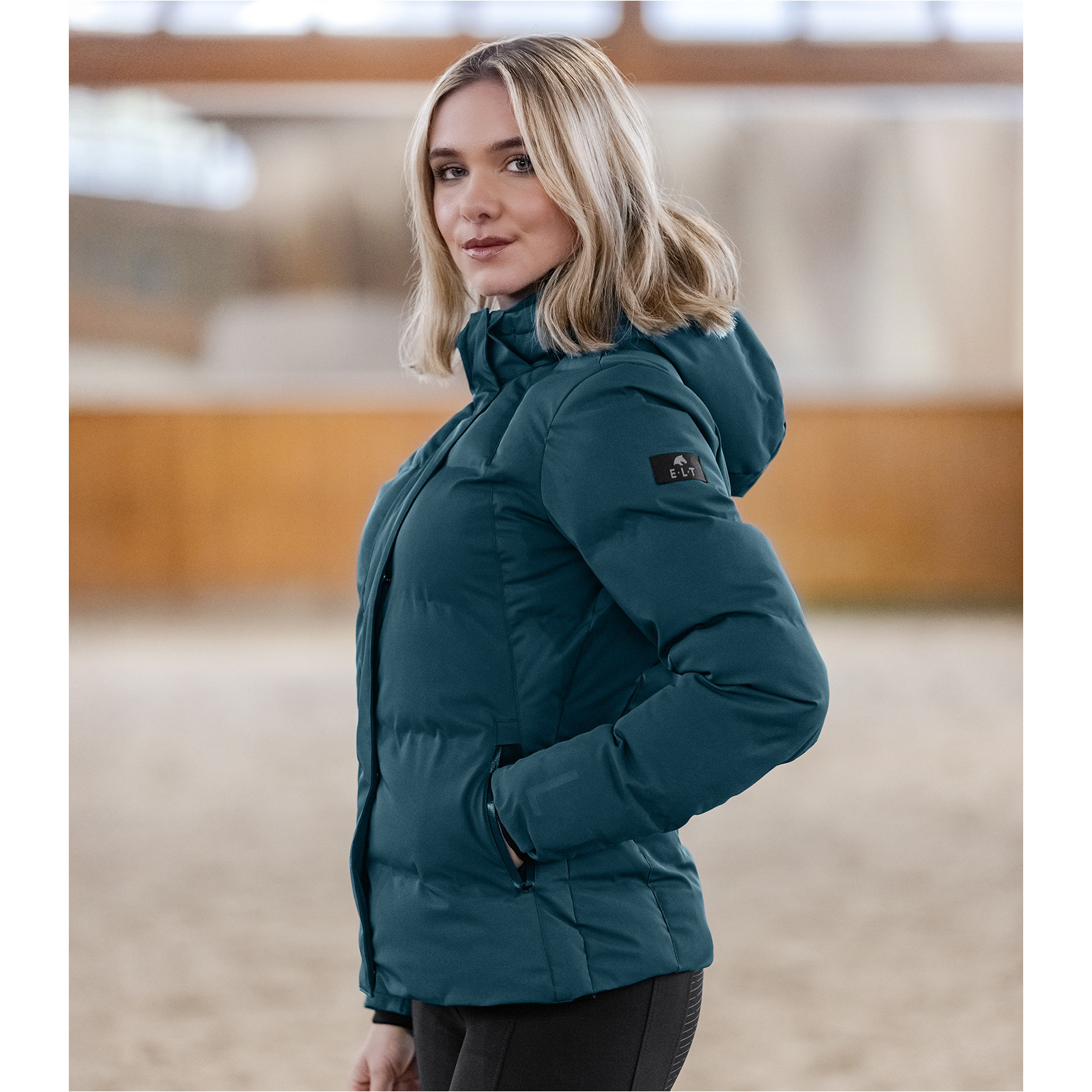 Damen Winter Reitjacke PERFORMANCE OHIO petrolblau