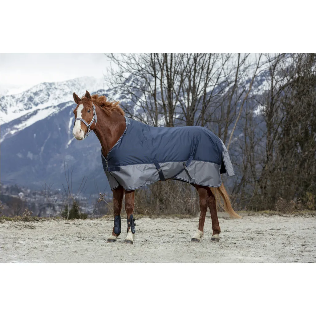 Weidedecke mit Polarfleece 600D TYREX marineblau/grau