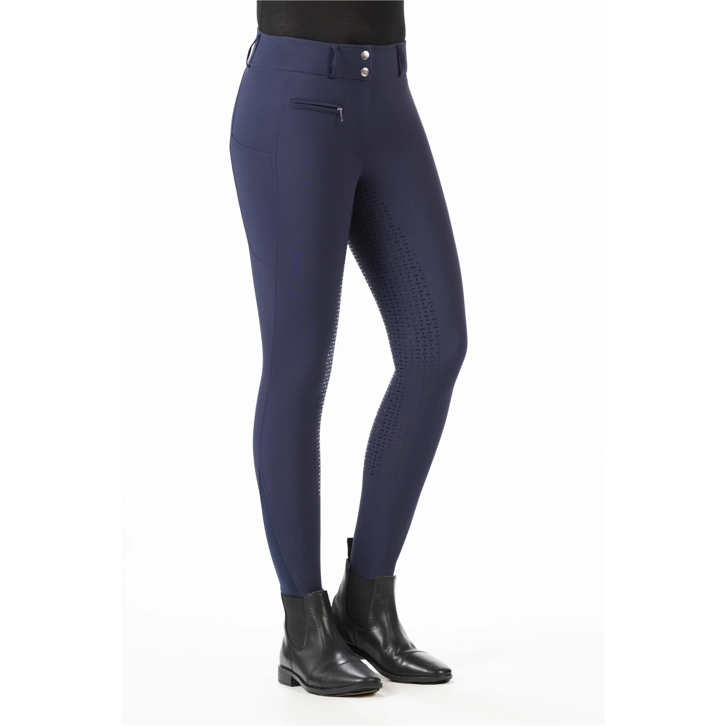 Damen Reithose Silikon Vollbesatz EMMA dunkelblau