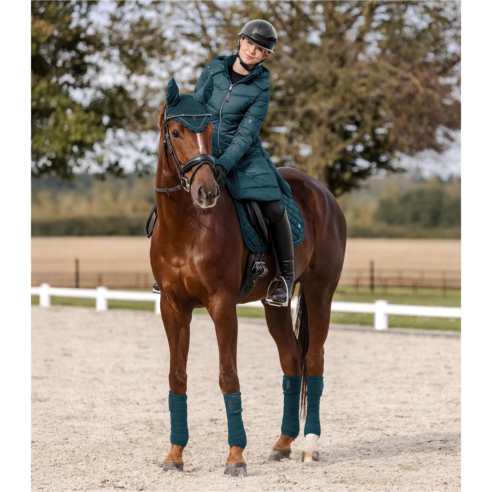 Damen Lightweight Mantel OSLO petrolblau
