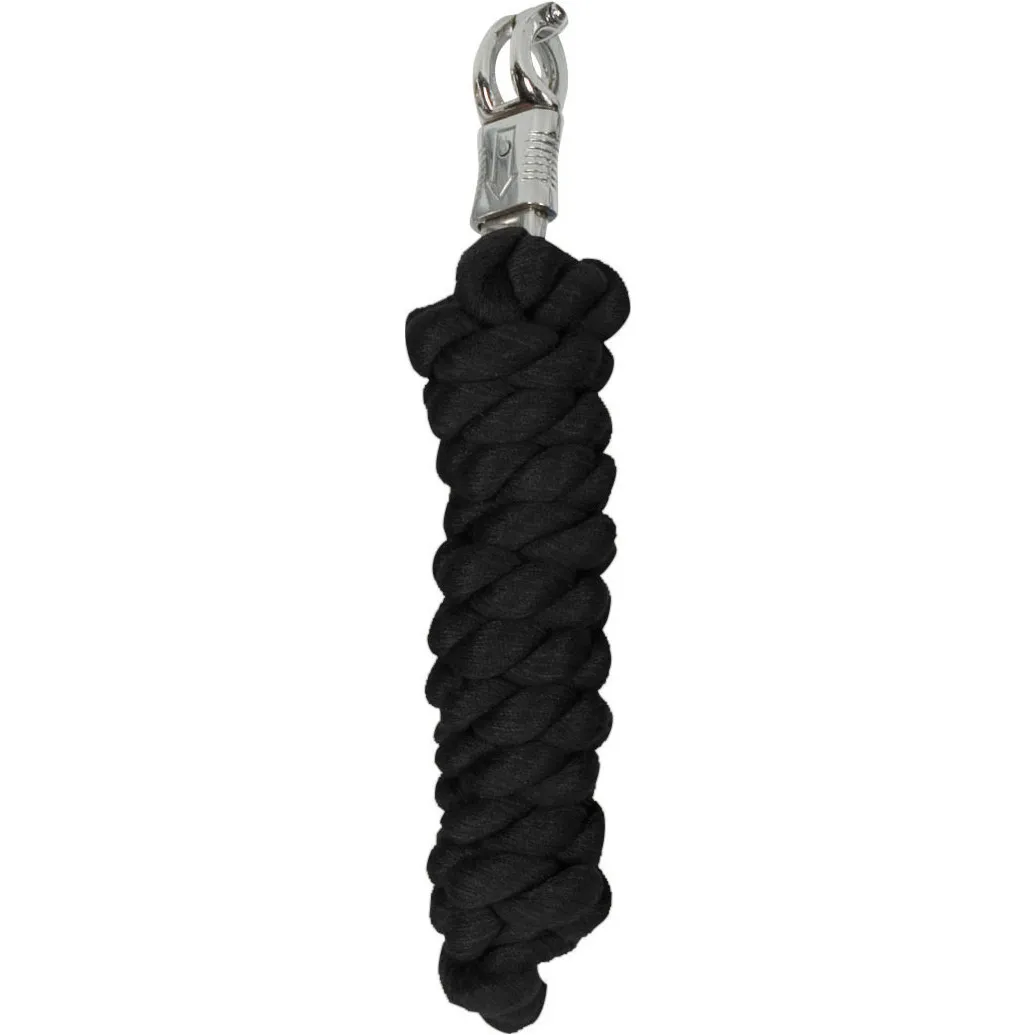 Anbindestrick mit Panikhaken schwarz 200cm