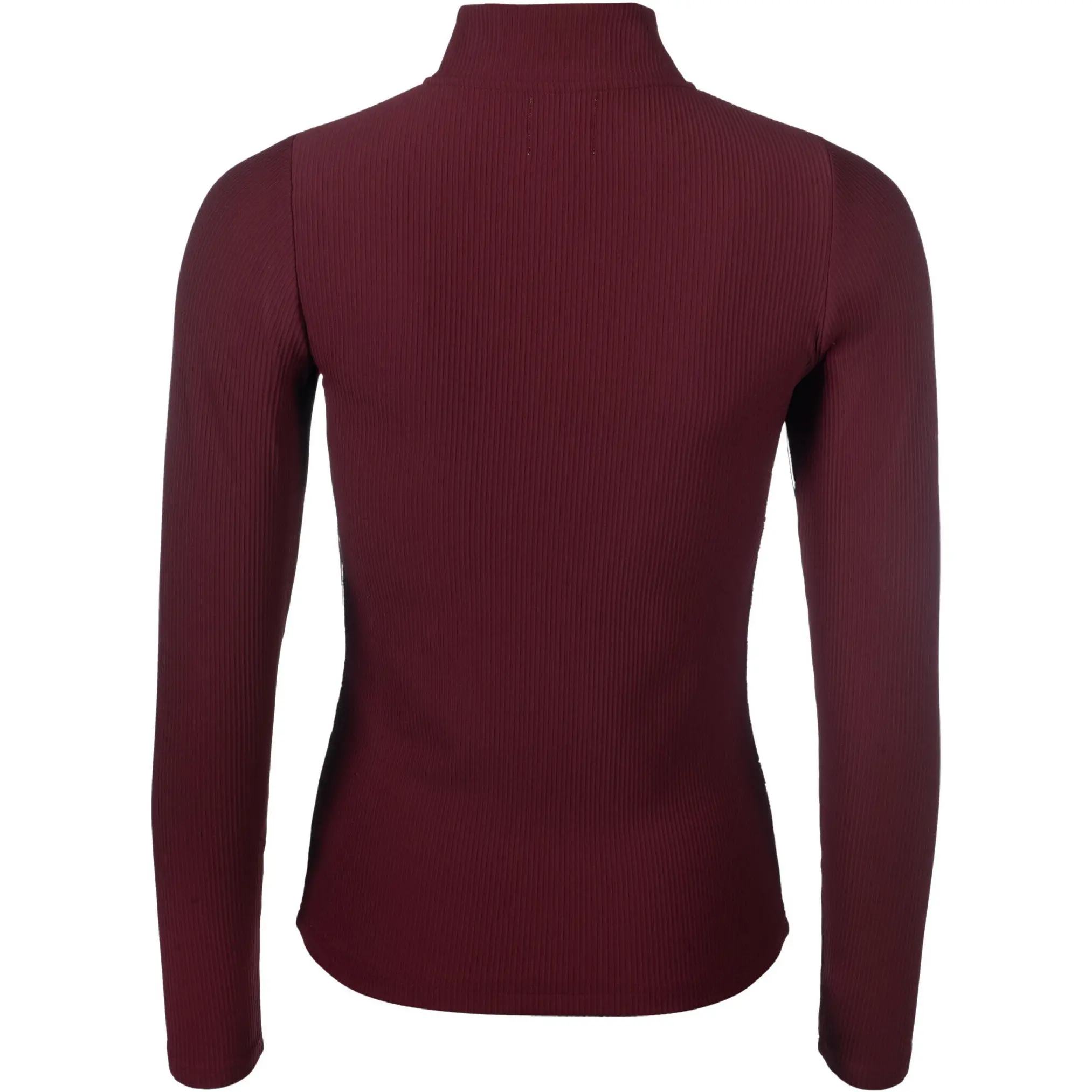 Damen Funktionsshirt LIVIGNO RIBBED bordeaux