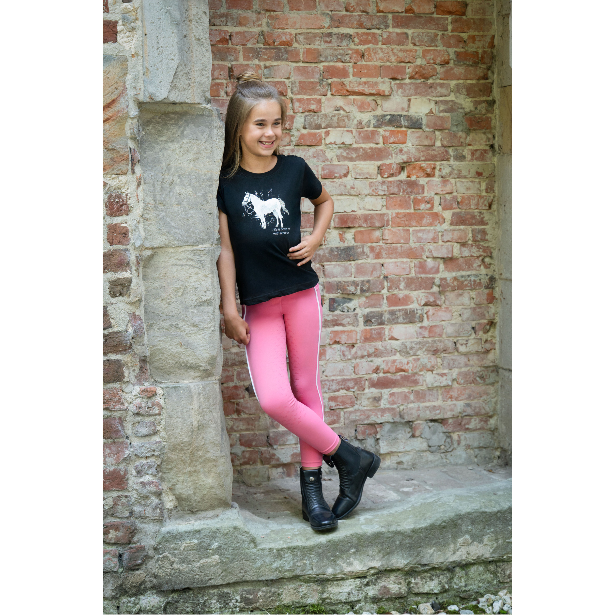 Kinder T-Shirt SPARKLE schwarz