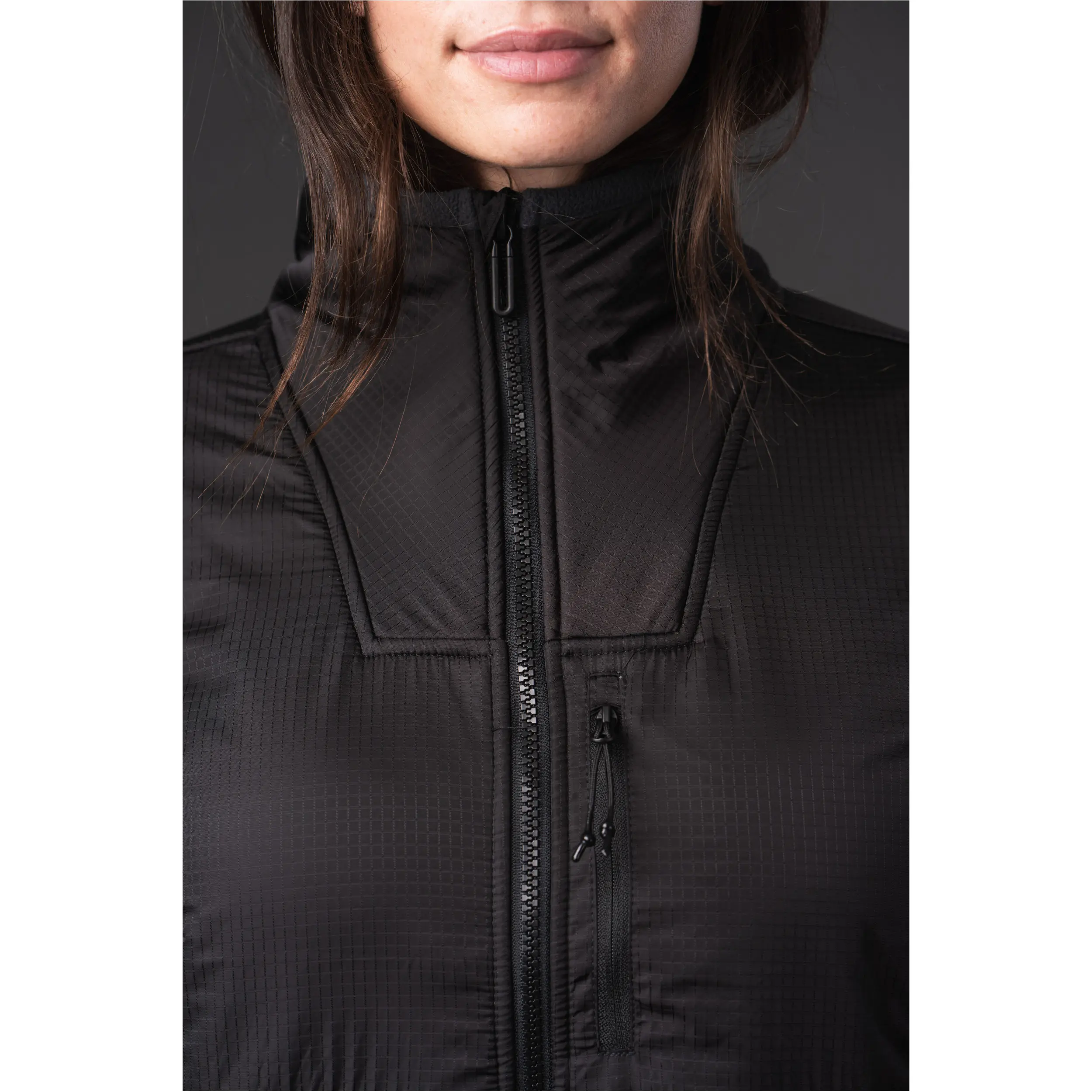 Damen Fleecereitjacke NORMA ZIP asphalt