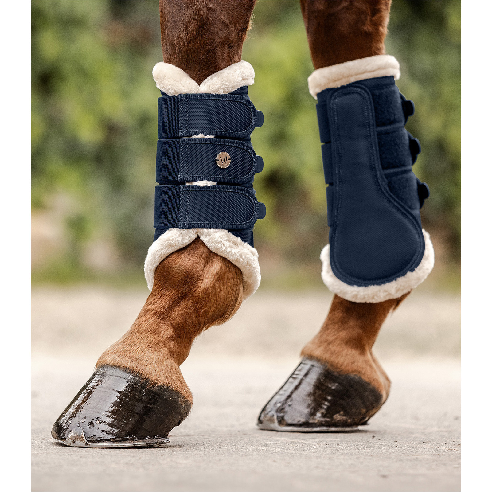 Dressurgamaschen COMFORT LIGHT nachtblau/beige