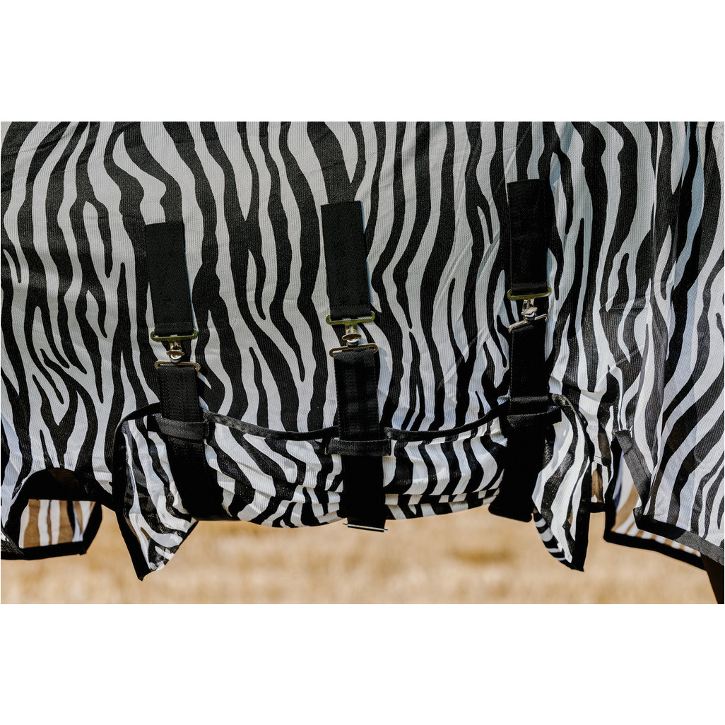 Fliegendecke Zebra BELLY MESH schwarz/weiß