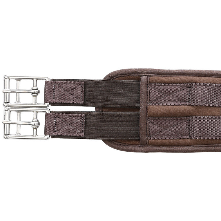 Sattelgurt Memory mit Elast CLASSIC braun
