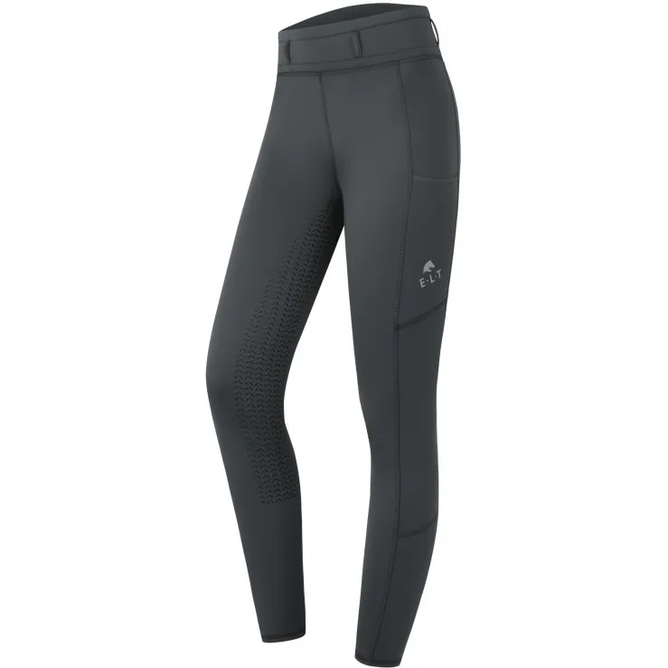 Kinder Reitleggings Silikon Vollbesatz ELLA asphalt