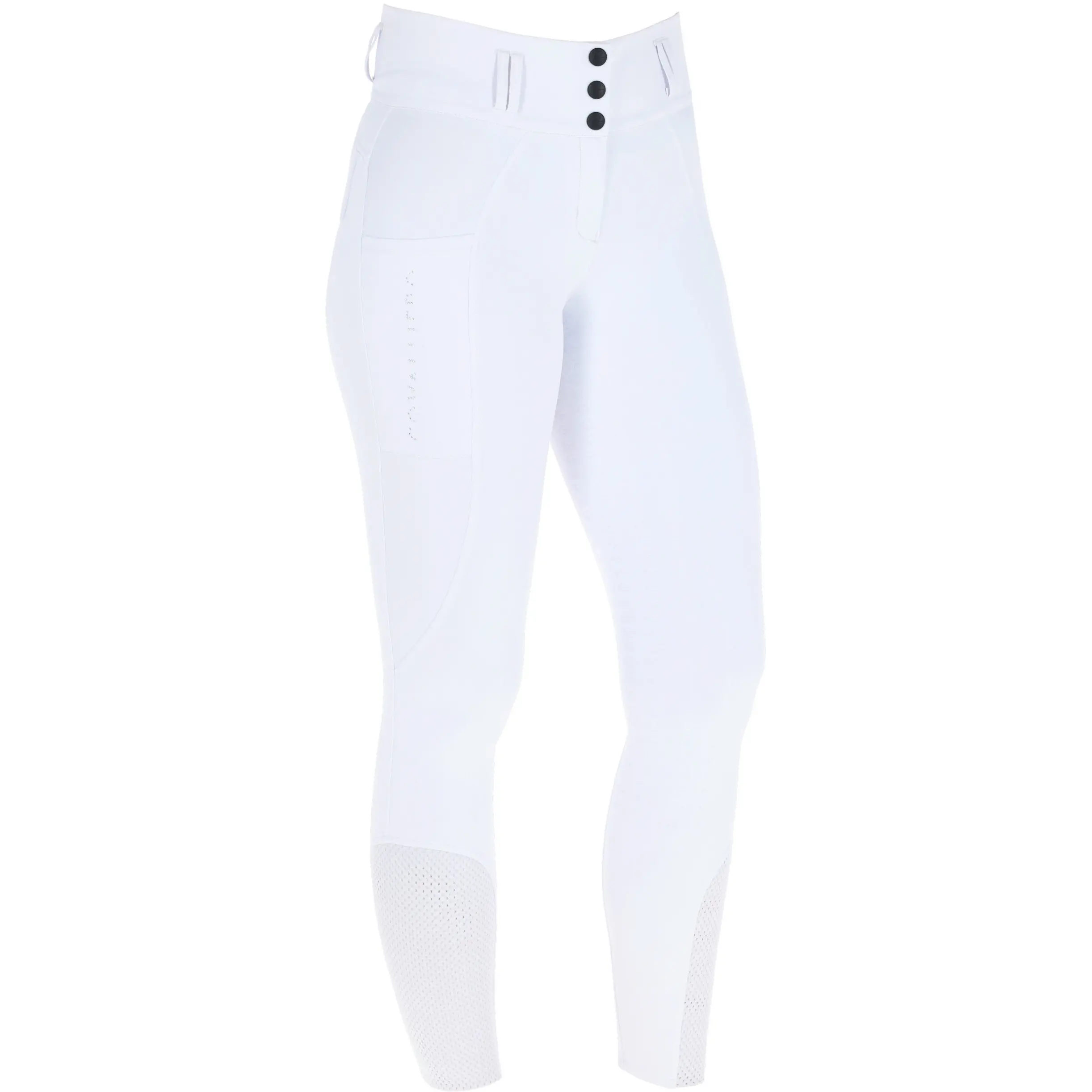 Damen Reithose Silikon Vollbesatz High Waist F/S 2026 white