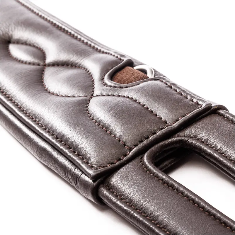 Ledersattelgurt ohne Elast COMFORT Softleder braun