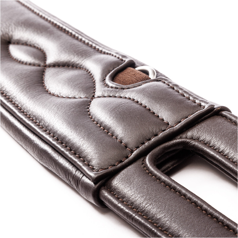 Ledersattelgurt ohne Elast COMFORT Softleder braun