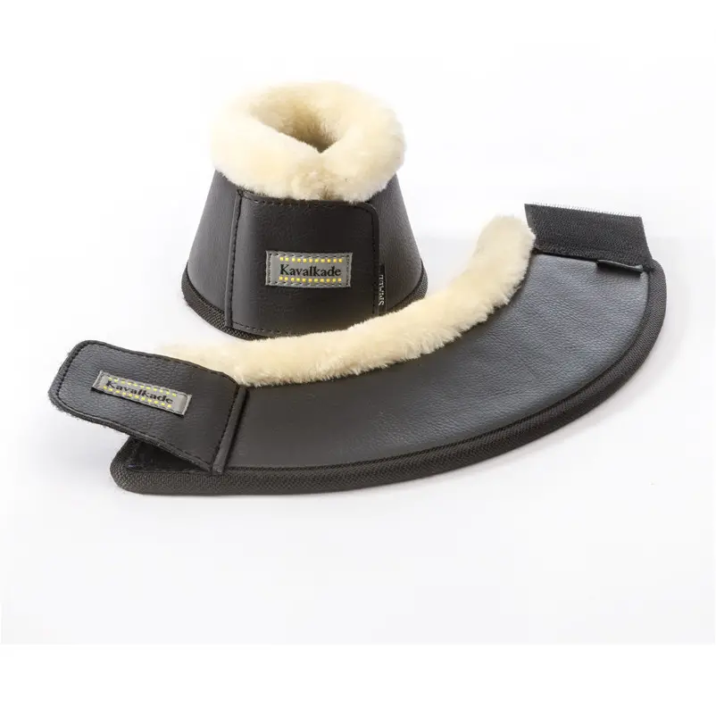 Hufglocken (2er Set) schwarz/beige