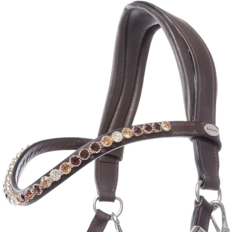 Trensenzaum Gebisslos CROSS LIGHT braun