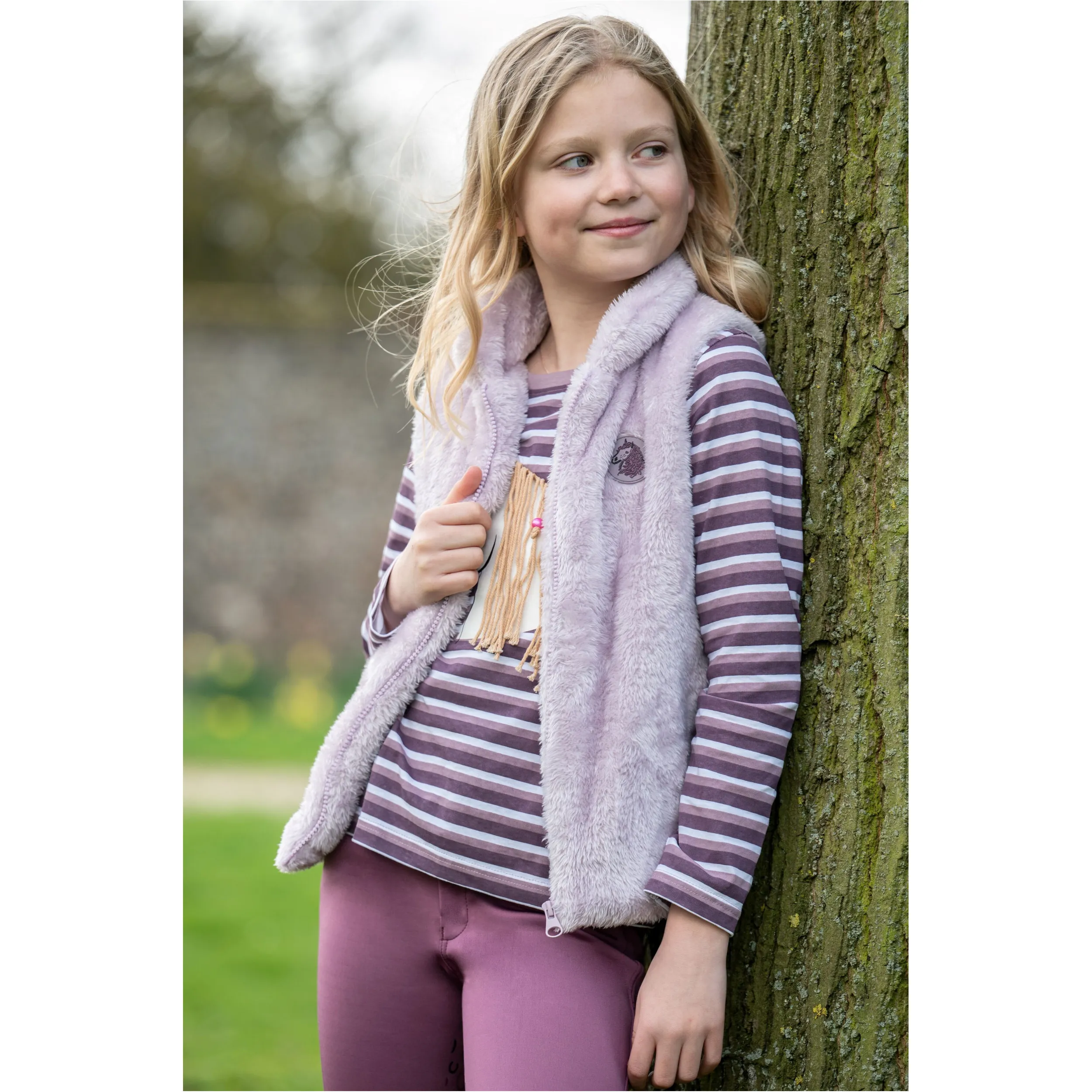 Kinder Langarmshirt ALVA lila