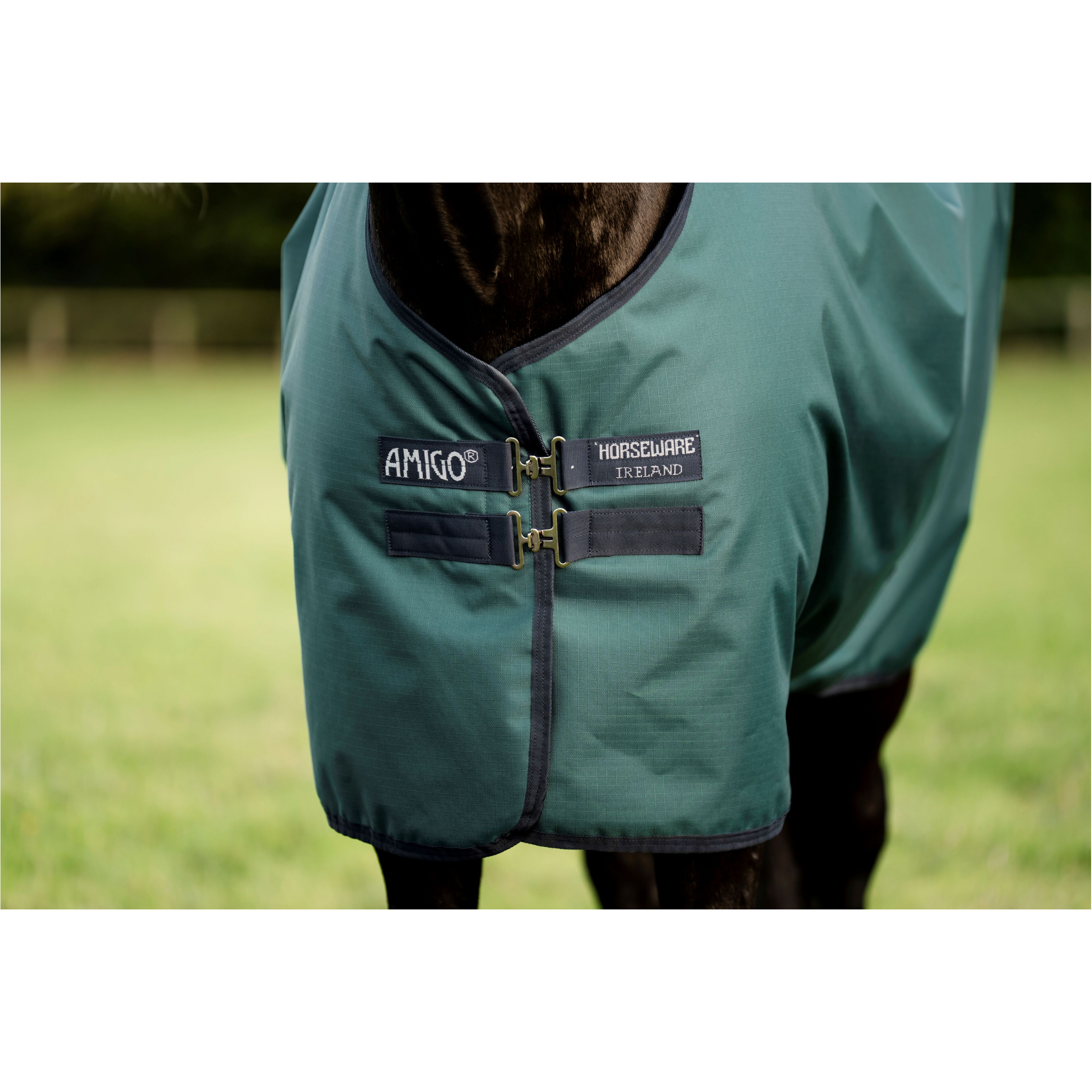 Outdoordecke 50g Füllung 900D mit Fleecefutter AMIGO Ripstop Turnout dynasty green/navy/silver