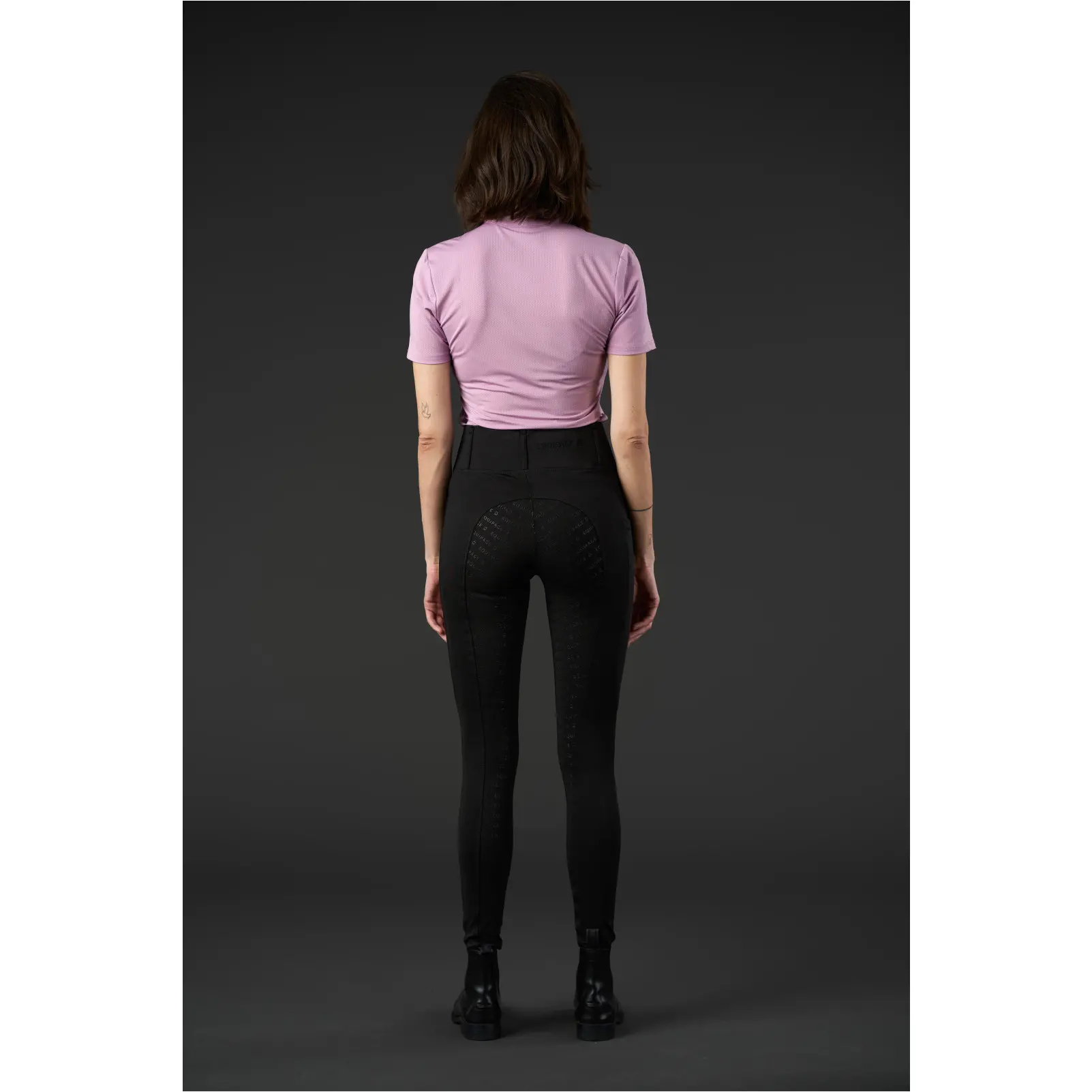 Damen Reitleggings Silikon Vollbesatz KENDRA schwarz