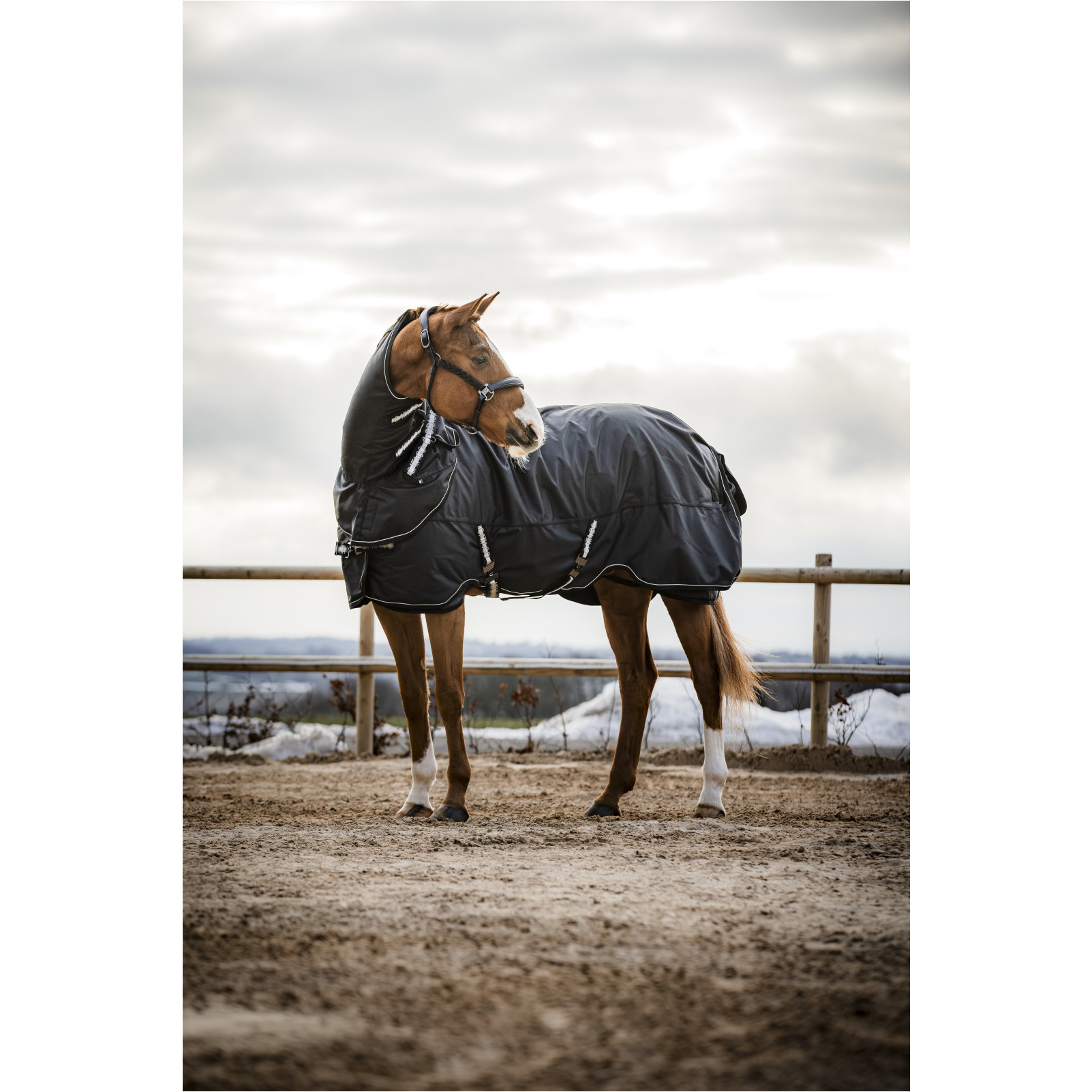 Turnoutdecke 1680D FIR-Tech COMPOUND schwarz