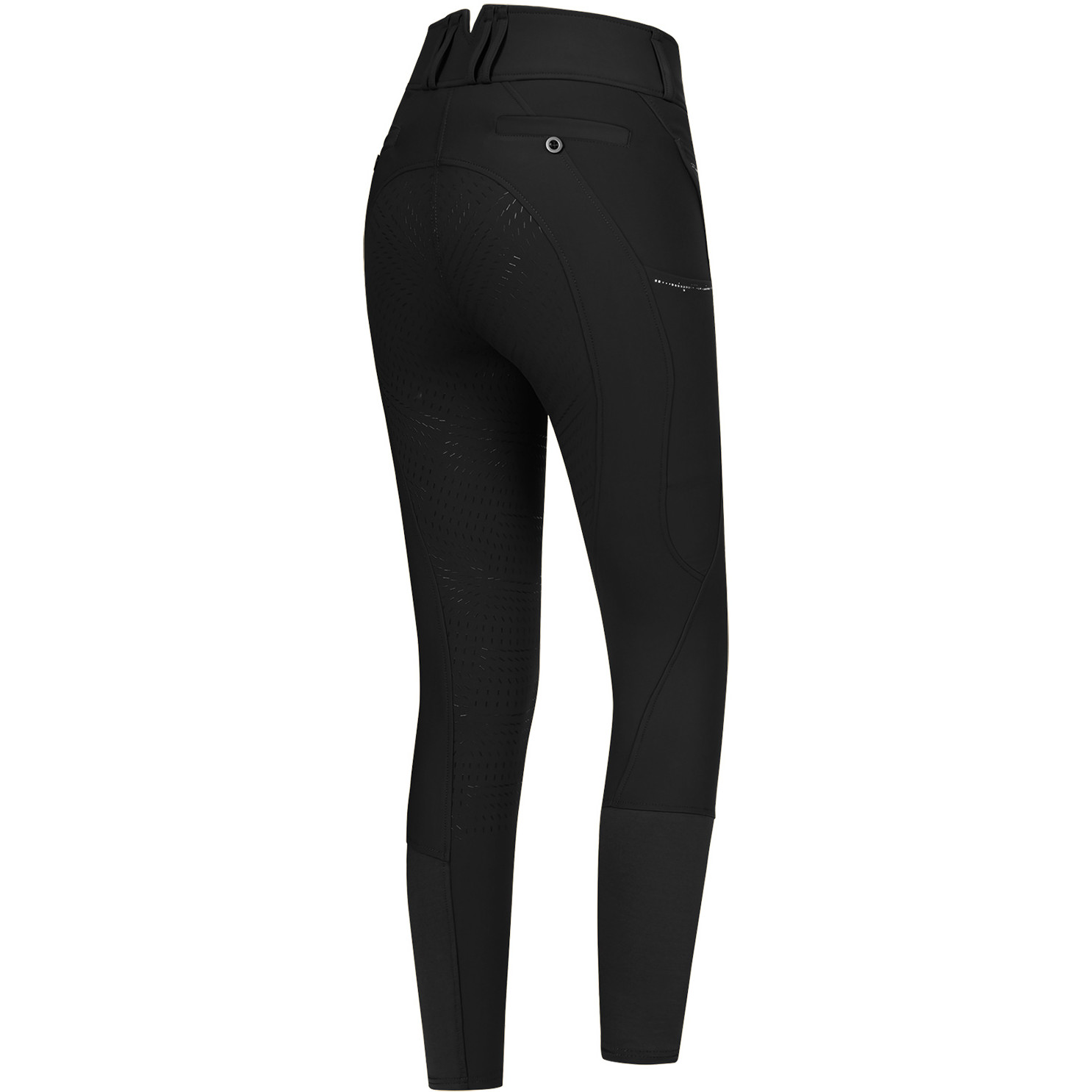 Damen Reithose Silikon Vollbesatz MATHILDA GLAM High Waist schwarz