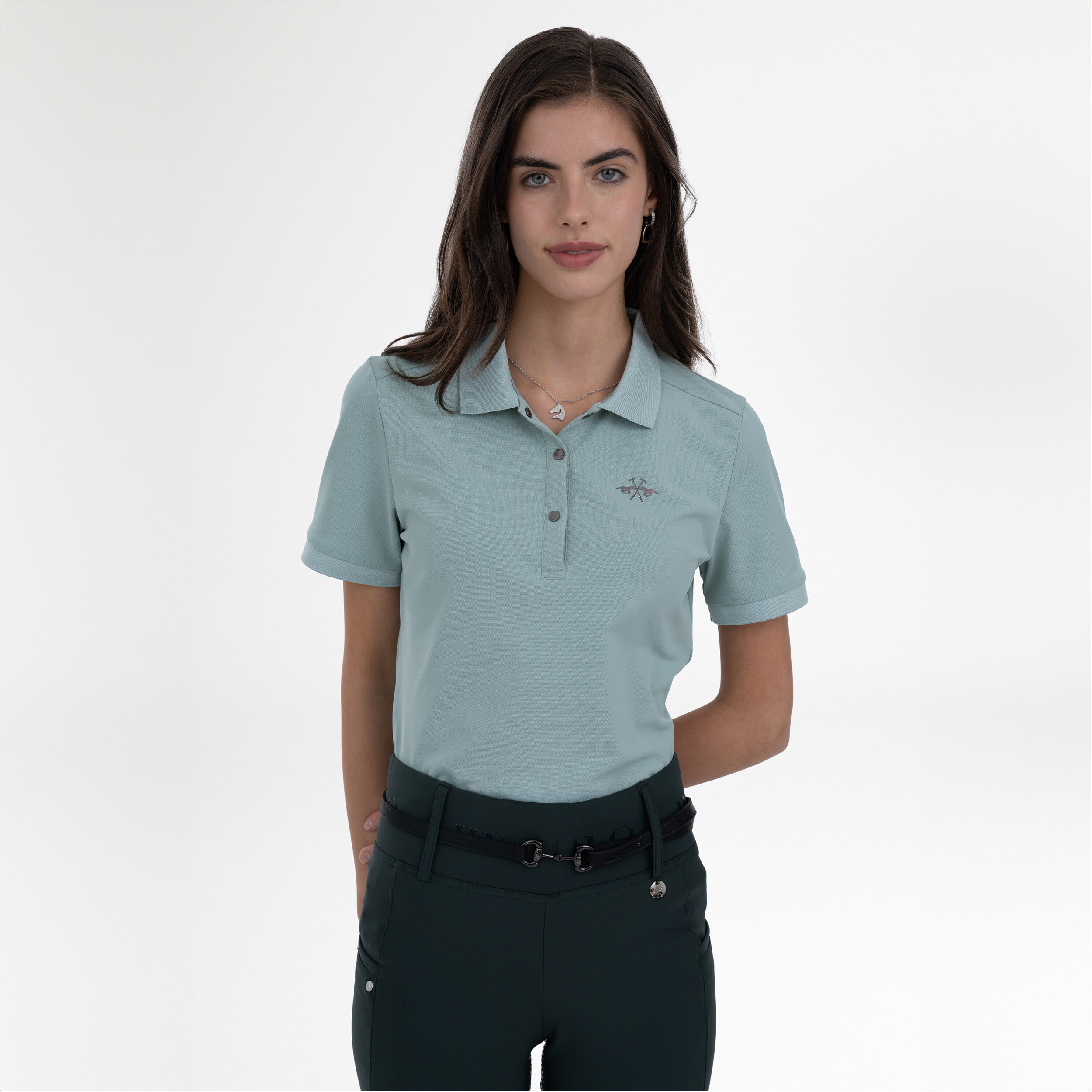 Damen Poloshirt HVPNorah aqua sky