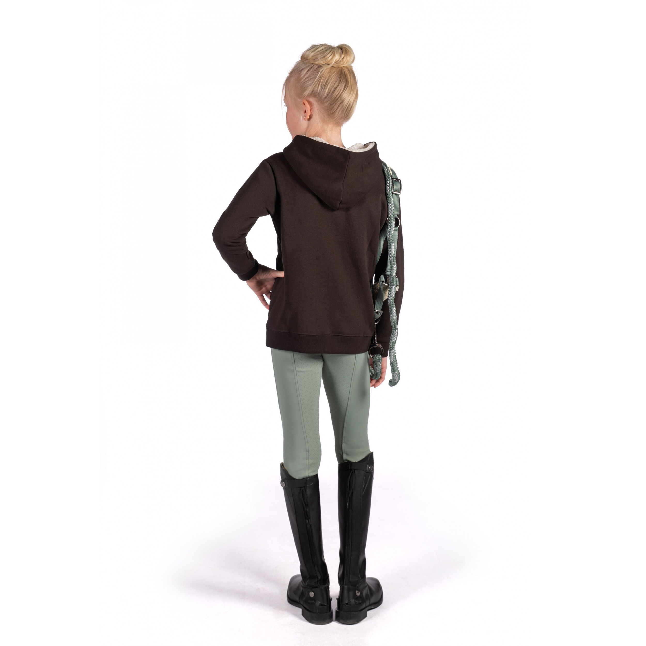 Winter Kinder Reitleggings Silikon Vollbesatz MIA salbei