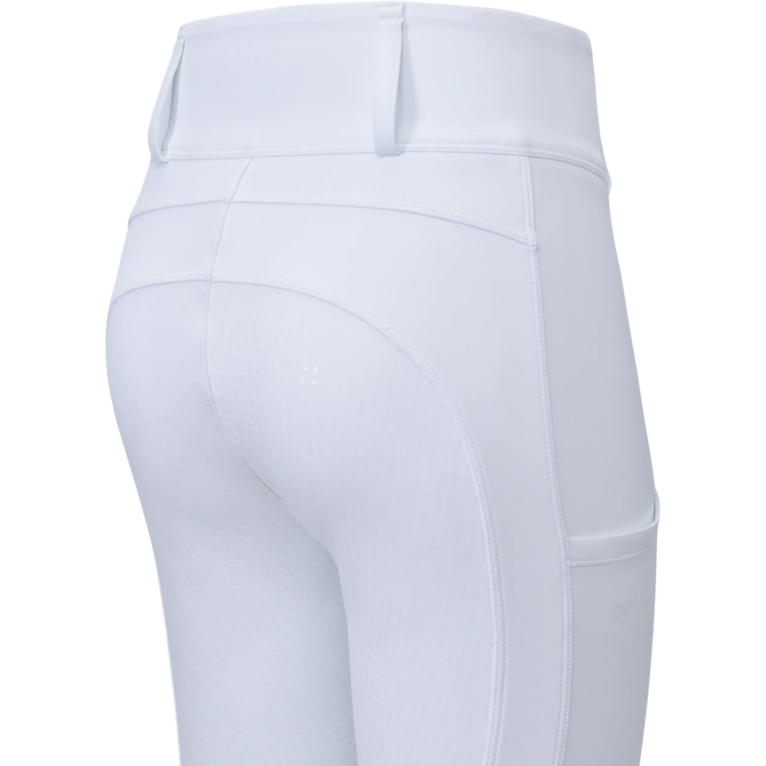 Damen Reitleggings Silikon Vollbesatz HVPManou weiß
