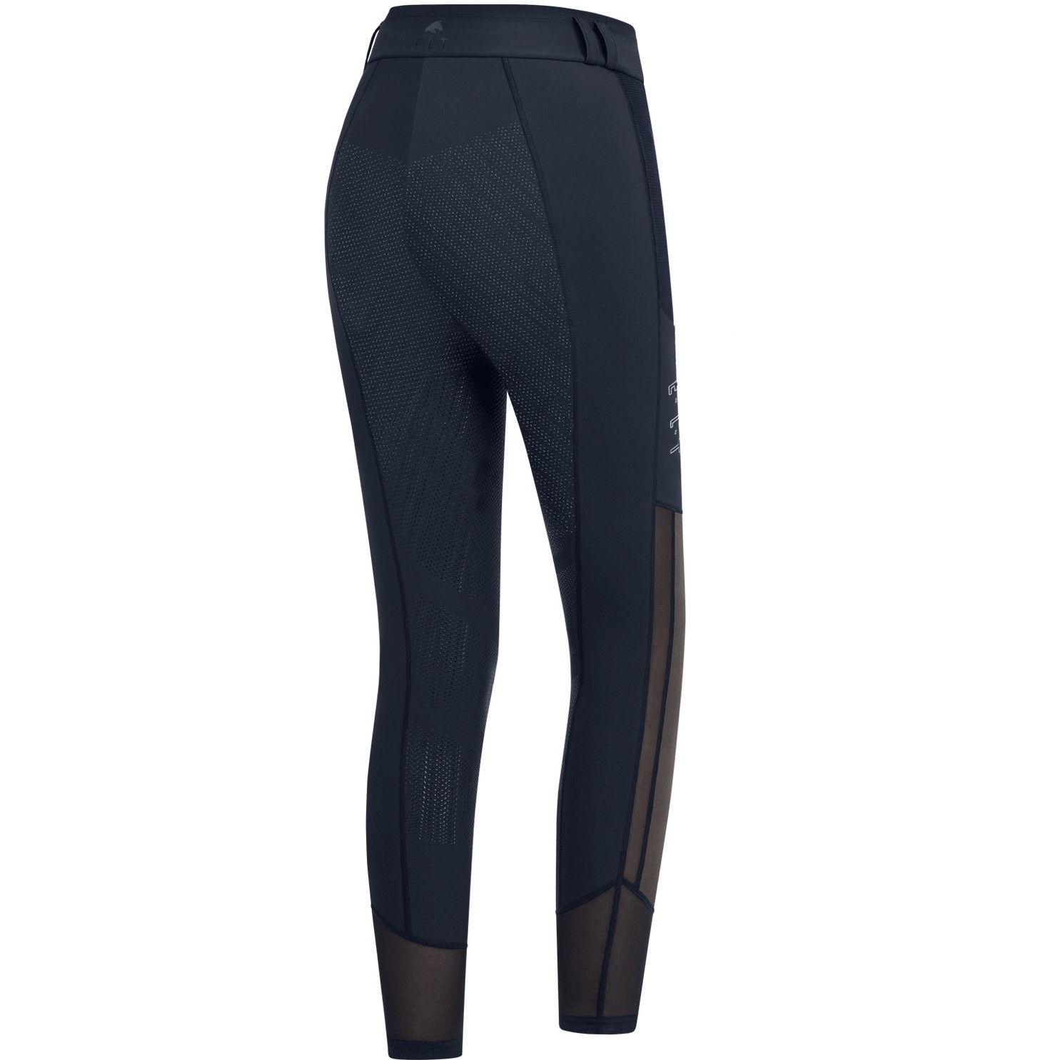 Sommer Damen Reitleggings Silikon Vollbesatz NINA Mesh tiefblau