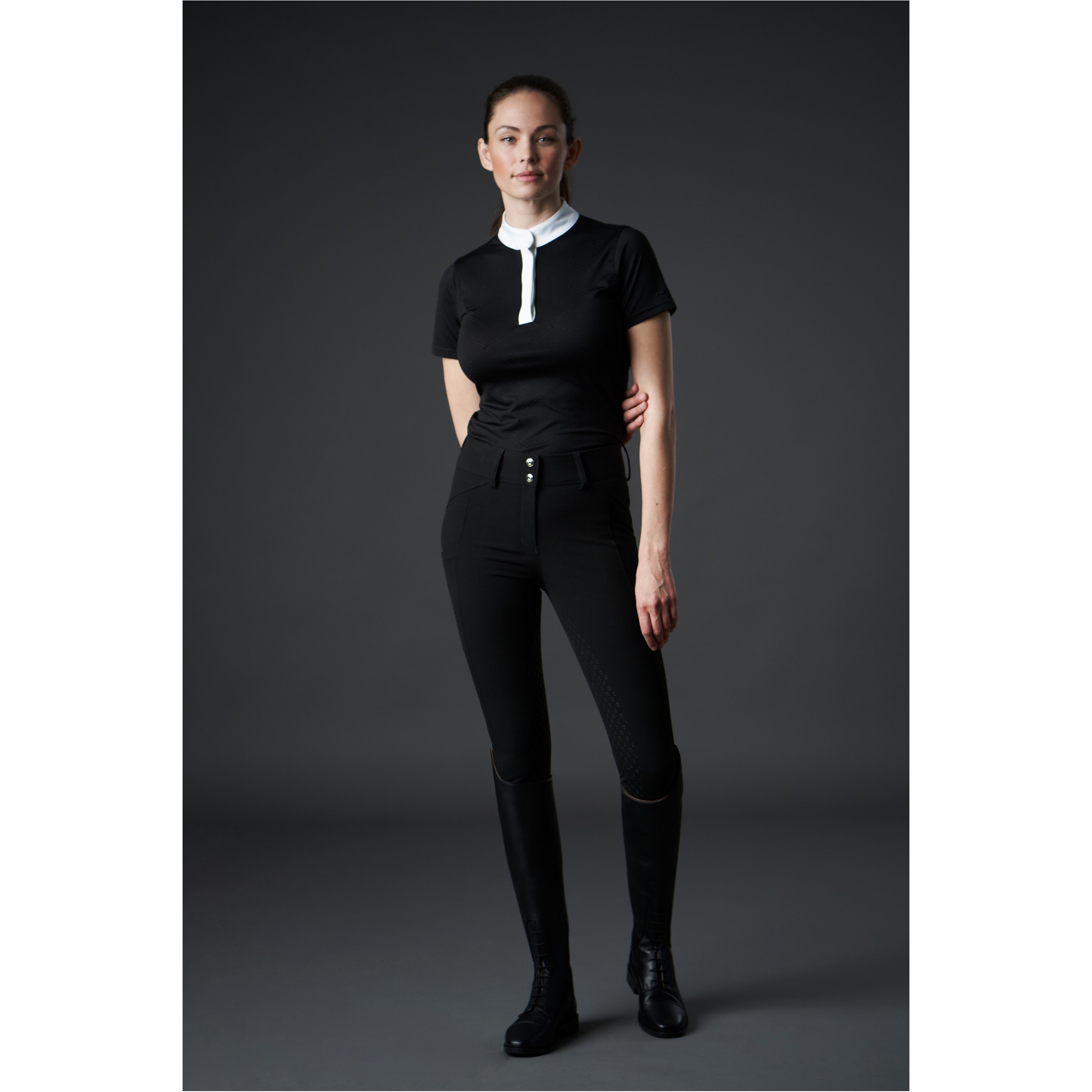 Damen Reithose Silikon Vollbesatz LEONI schwarz Damen Reithose Silikon Vollbesatz LEONI schwarz