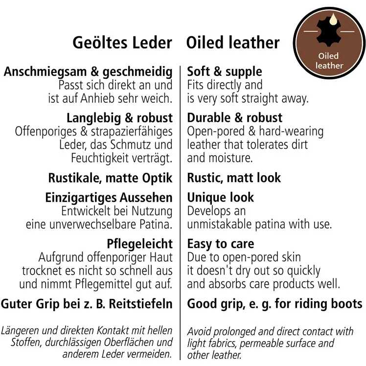 Vorderzeug EVERYDAY Leder geölt schwarz/braun