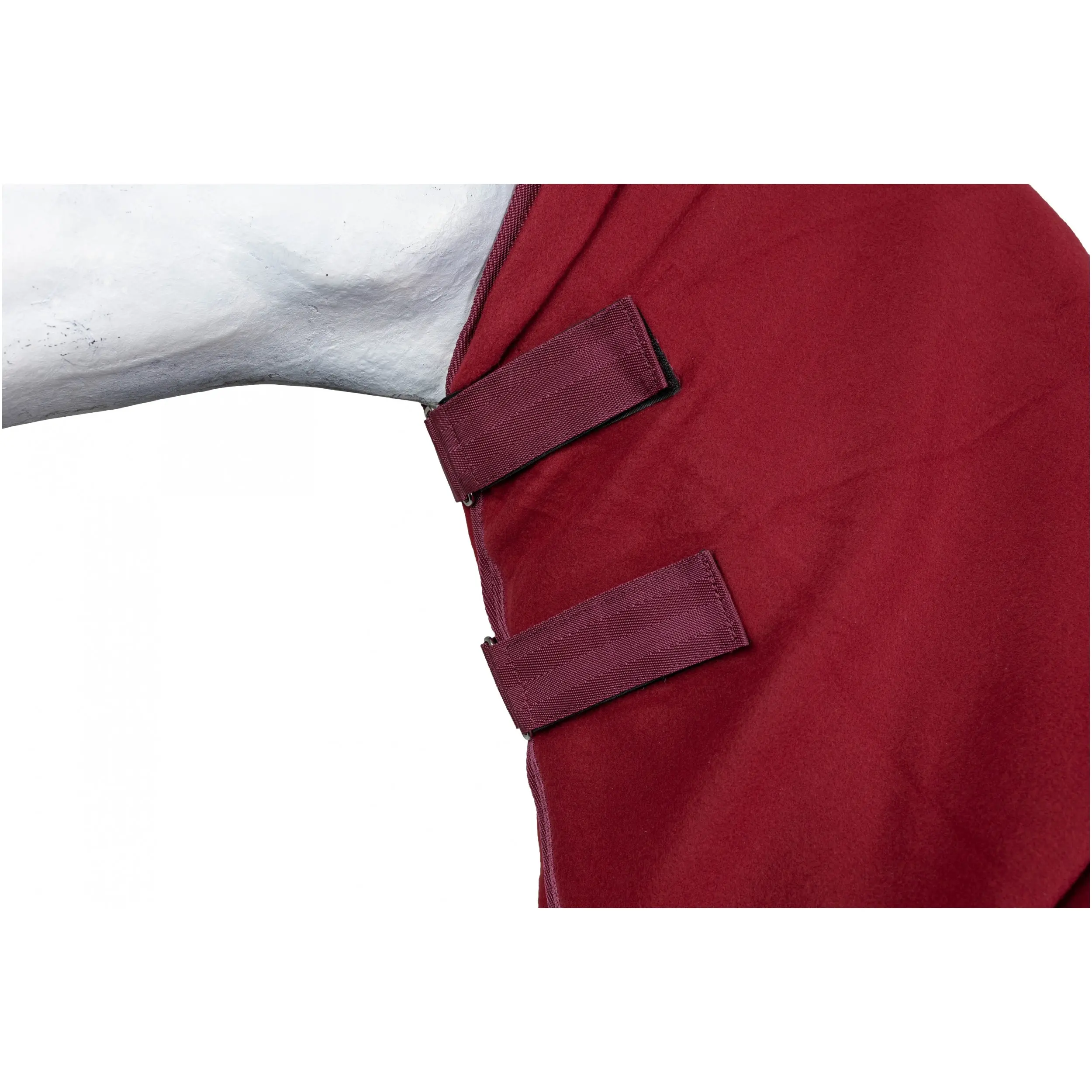 Abschwitzdecke mit Halsteil und Kreuzgurt (abnehmbar) BASICLINE weinrot