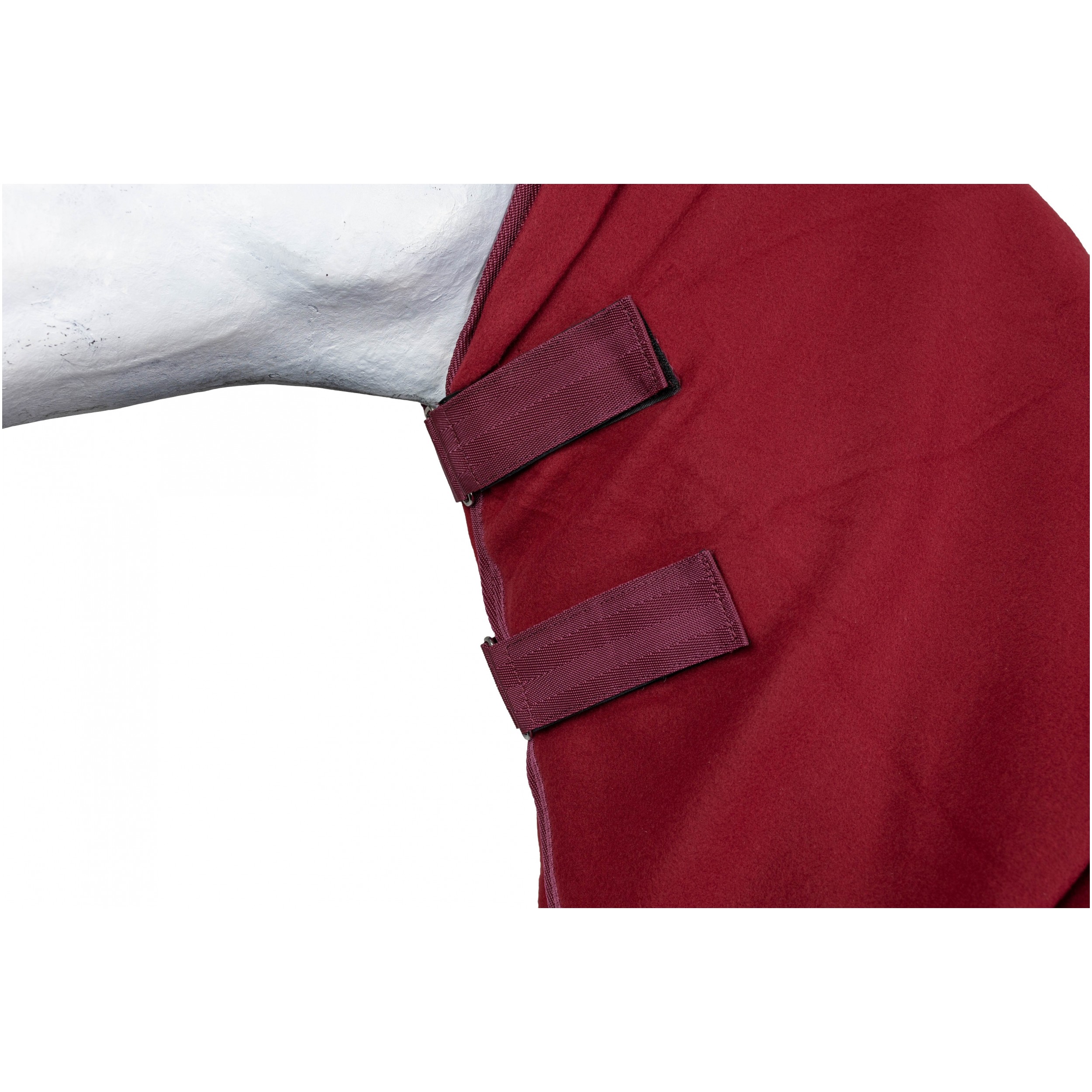 Abschwitzdecke mit Halsteil und Kreuzgurt (abnehmbar) BASICLINE weinrot