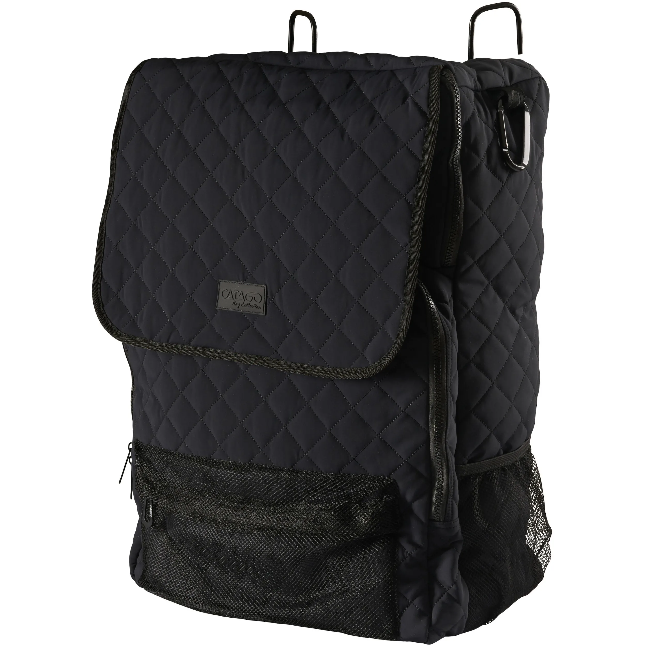 Stalltasche mit Haken gesteppt schwarz