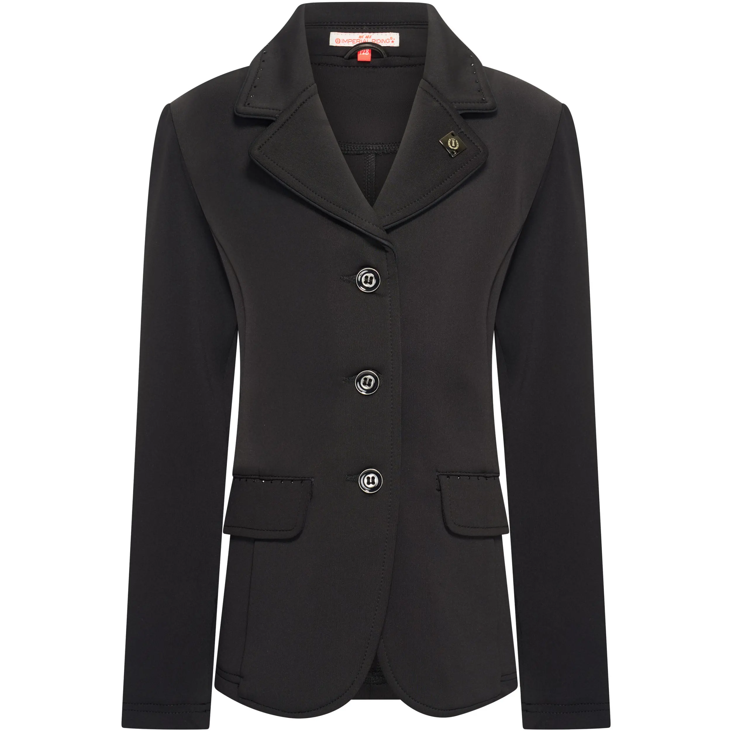 Kinder Turnierjacket IRHBasic Glam schwarz