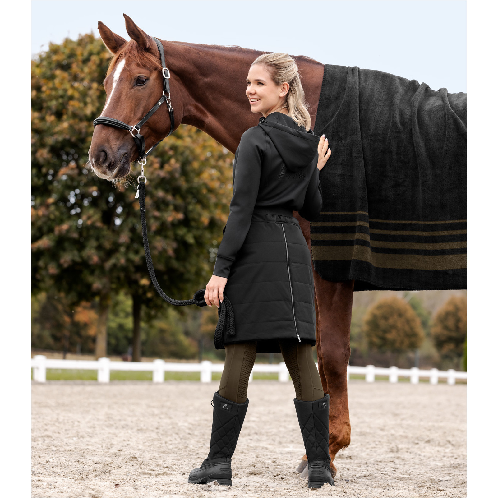 Damen Thermo Reitrock RACHEL schwarz