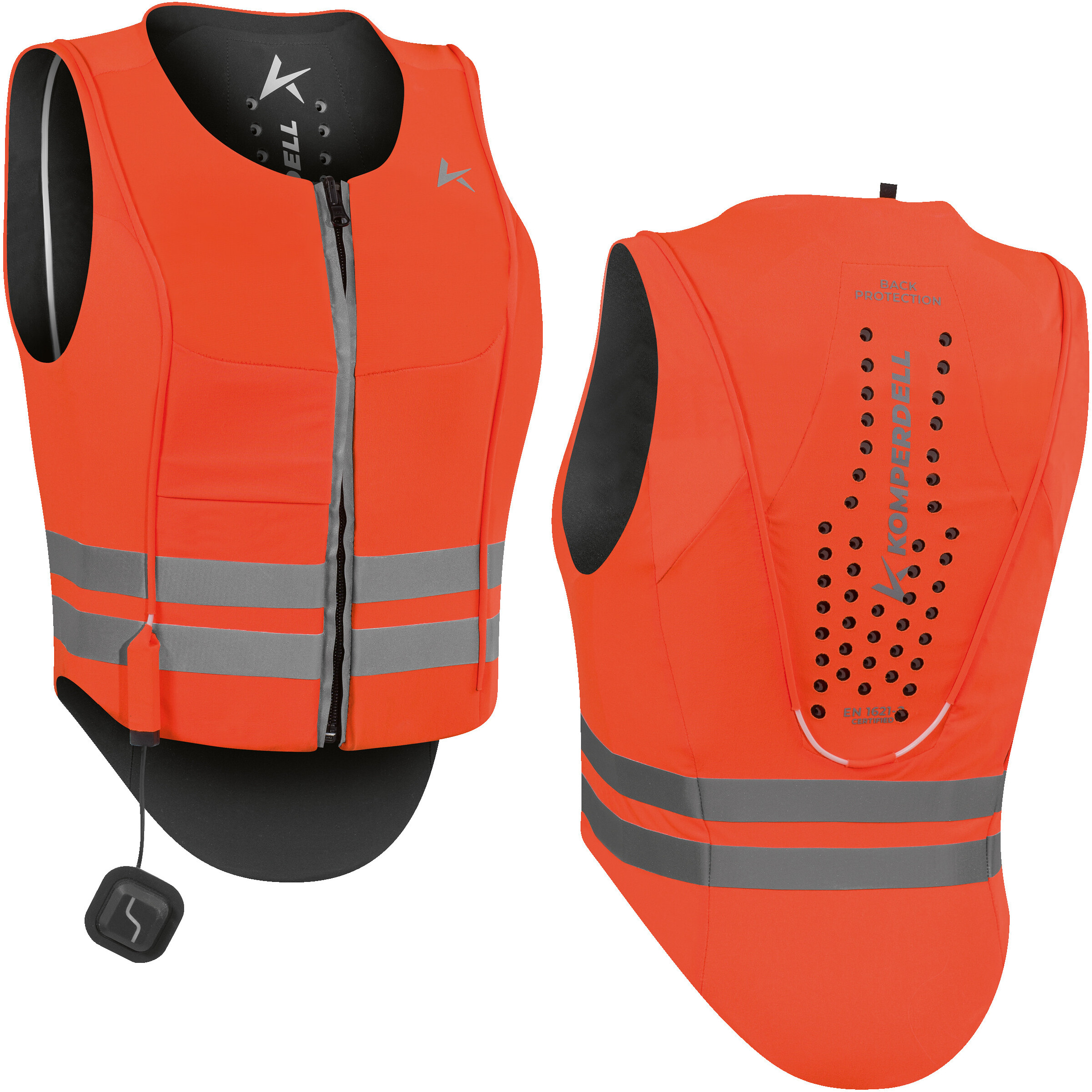 Rückenprotektor BALLISTIC HIGH VISIBILITY Flex Fit schwarz/orange